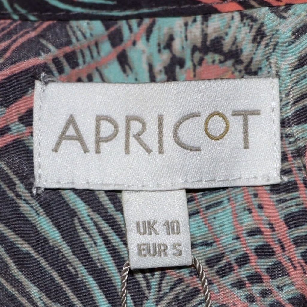 Vintage Apricot Vest Top Size UK 10 Womens Multi Peacock Print Curved Hem New With Tags Size L / US 10 / IT 46 - 5 Thumbnail
