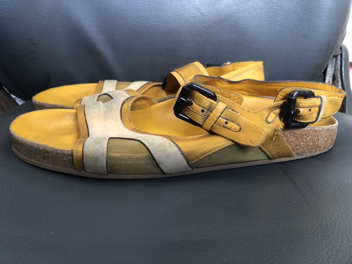 Burberry Prorsum Burberry Yellow Leather Men’s Sandals Size 42 Size US 8 / EU 41 - 4 Thumbnail