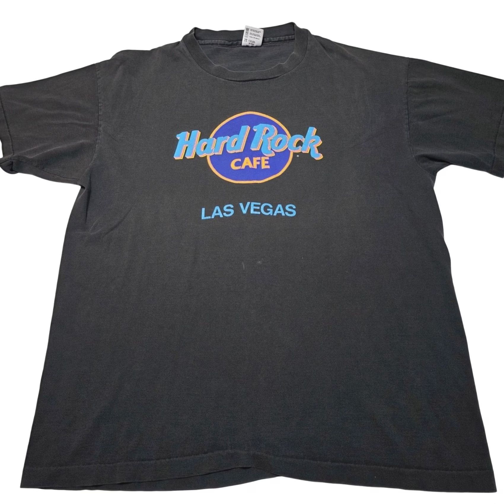 Hard Rock Cafe VINTAGE Hard Rock Cafe Las Vegas Shirt XL Men Black Short Sleeve Crew Neck 90s USA Graphic Print Cotton T-Shirt Size US XL / EU 56 / 4 - 2 Thumbnail