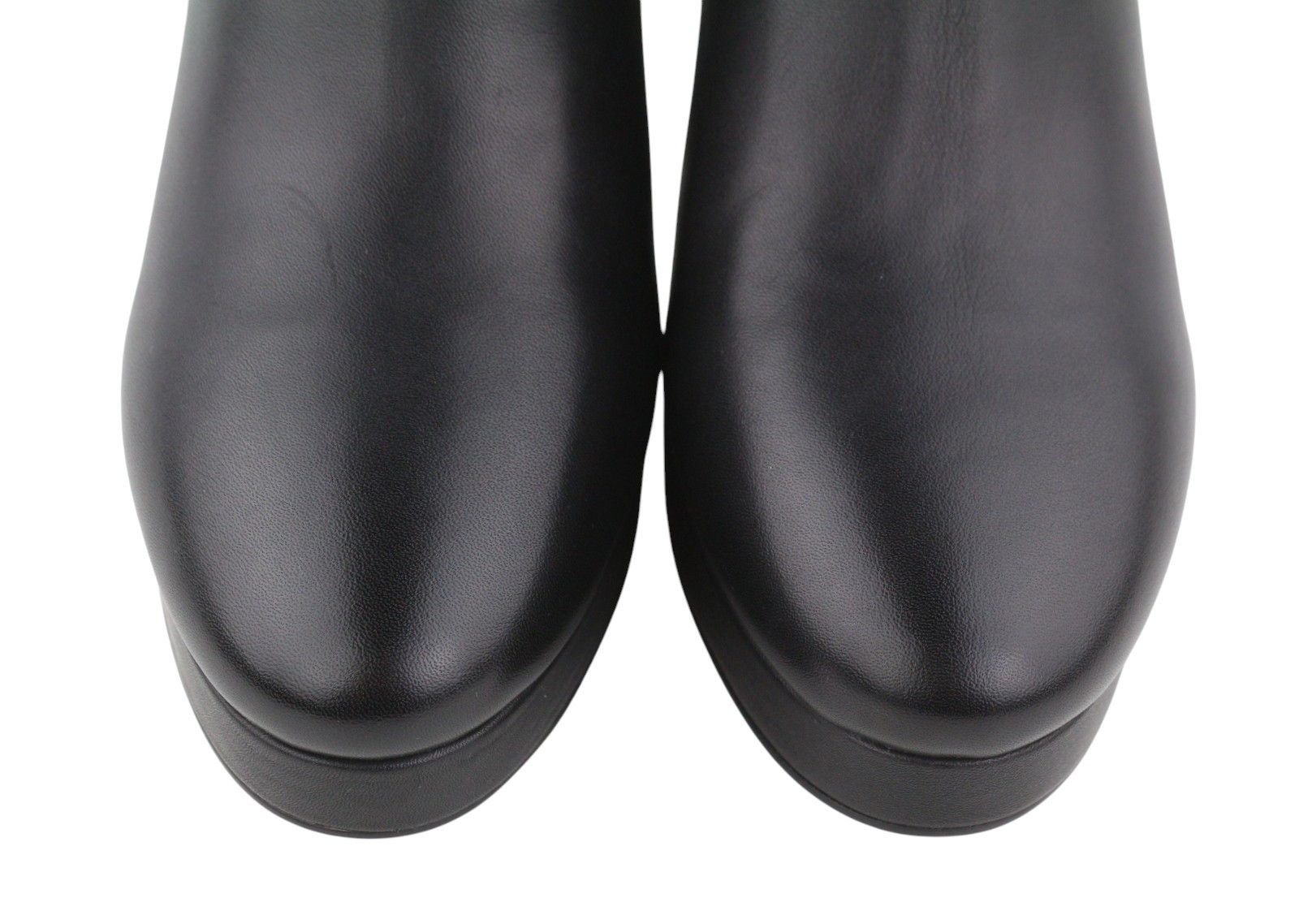 Other LOLA CRUZ KAUS EU41 Black Leather Heeled Almond 87543 Size US 10 / IT 40 - 5 Thumbnail