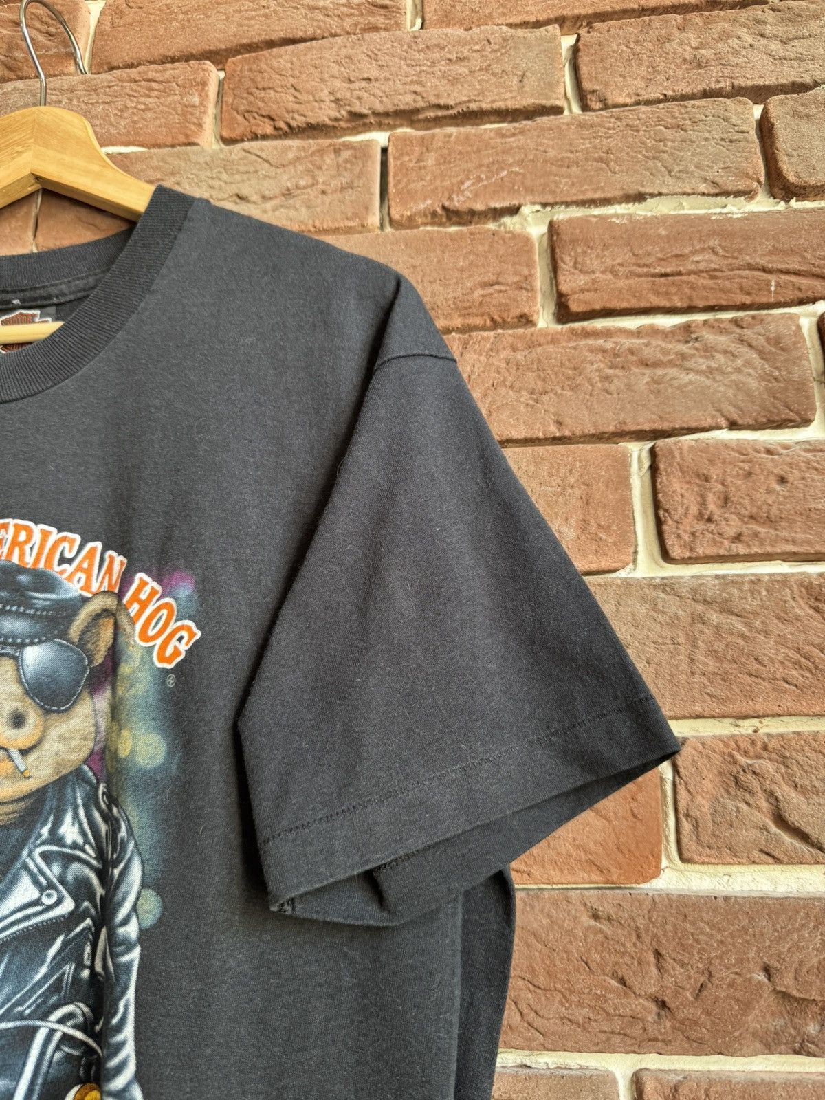 Harley Davidson Vintage 1991 3d emblem the great American hog Harley tee 90s Size US XL / EU 56 / 4 - 4 Thumbnail