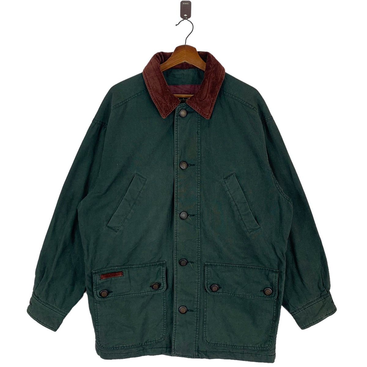 Timberland × Vintage Vintage Timberland Weather Gear Outdoor Denim Chore Jacket Size US XS / EU 42 / 0 - 1 Thumbnail