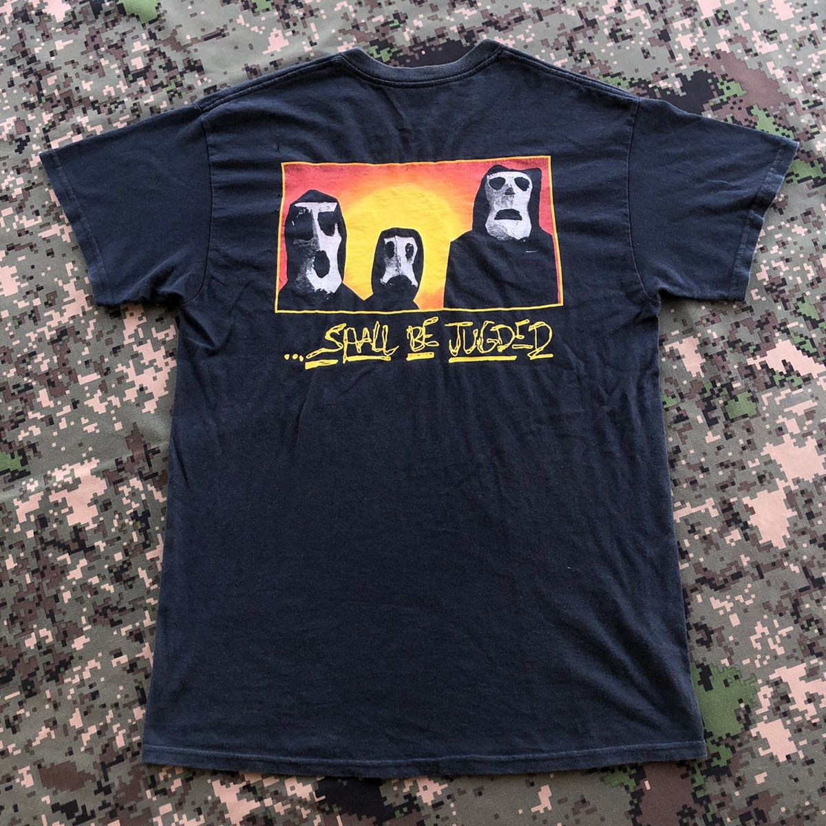 Band Tees × Vintage Vtg Burn …Shall be judged Hardcore Punk Band Tshirt Size US M / EU 48-50 / 2 - 3 Thumbnail