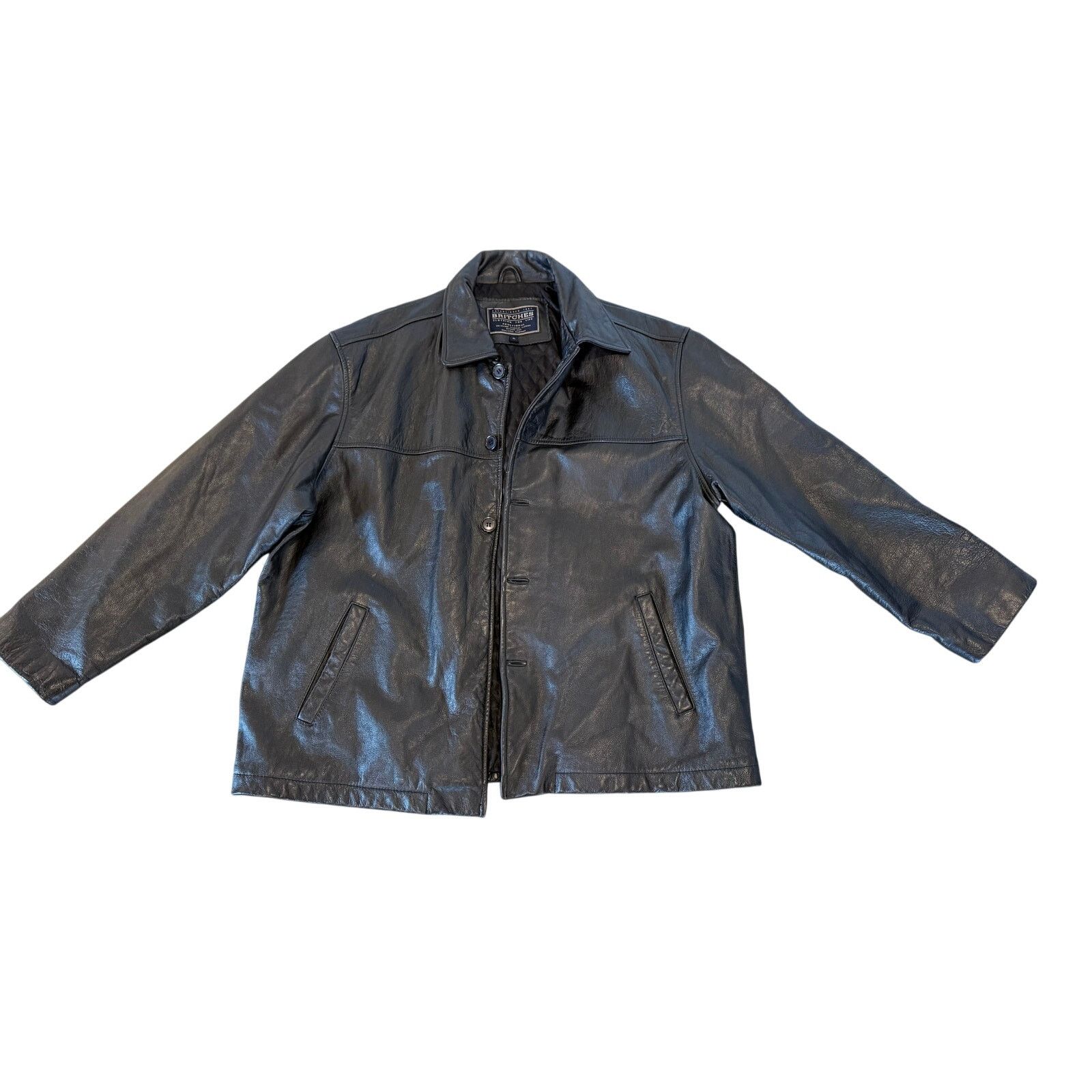 Britches Britches - Vintage Men's Leather Coat, Size XL Size US XL / EU 56 / 4 - 3 Thumbnail