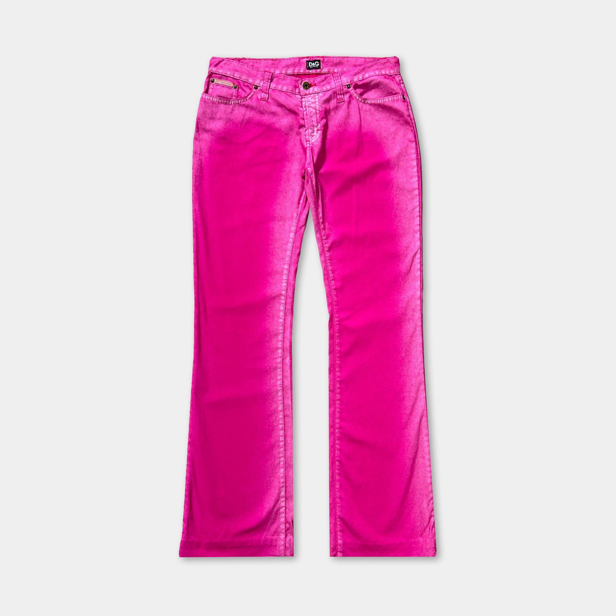 Dolce & Gabbana Dolce & Gabbana Pink Wash Denim Jeans Size 27" / US 4 / IT 40 - 1 Thumbnail