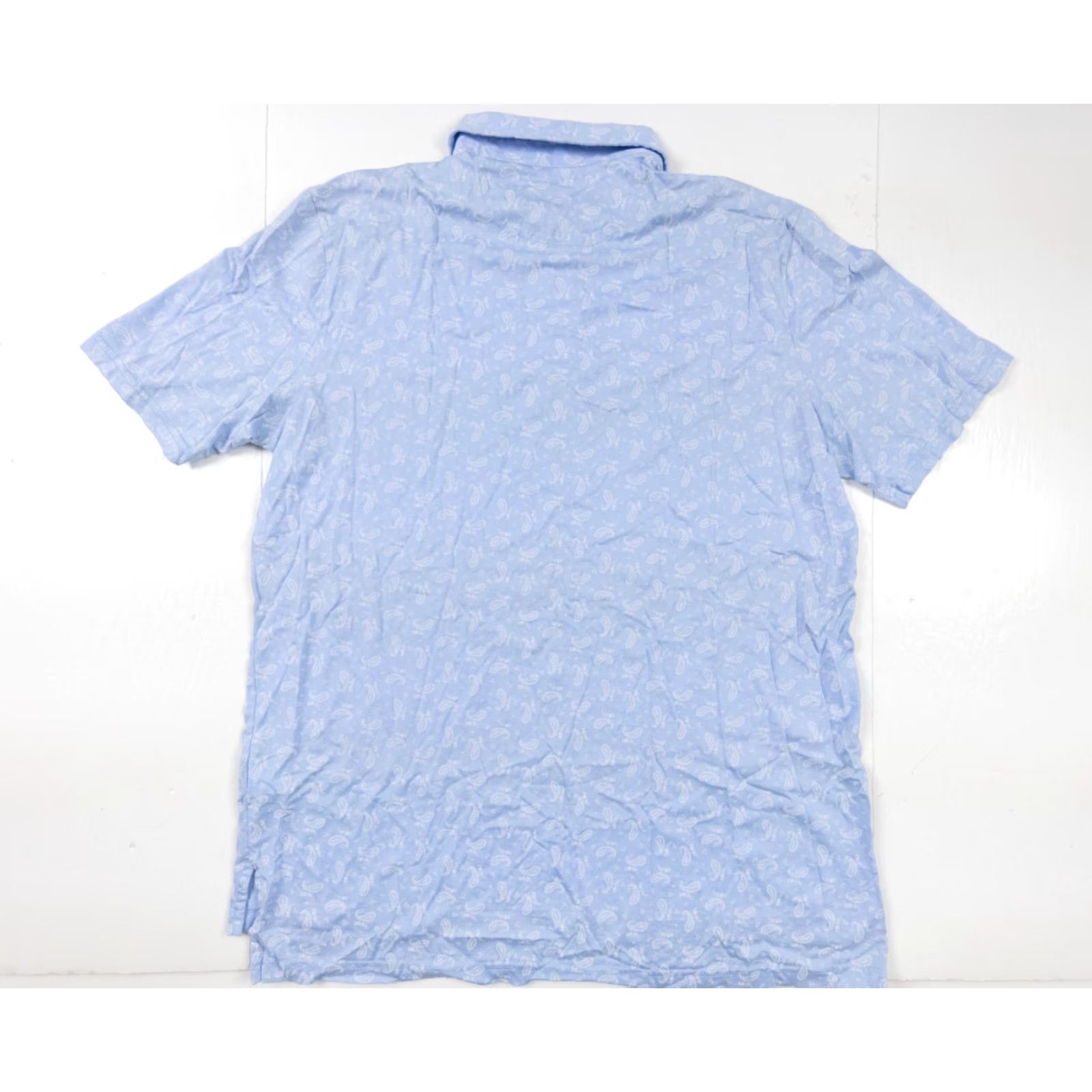 Ralph Lauren Polo Golf Ralph Lauren Blue Paisley Polo Shirt Adult XL Short Sleeve Mens Size US XL / EU 56 / 4 - 6 Thumbnail