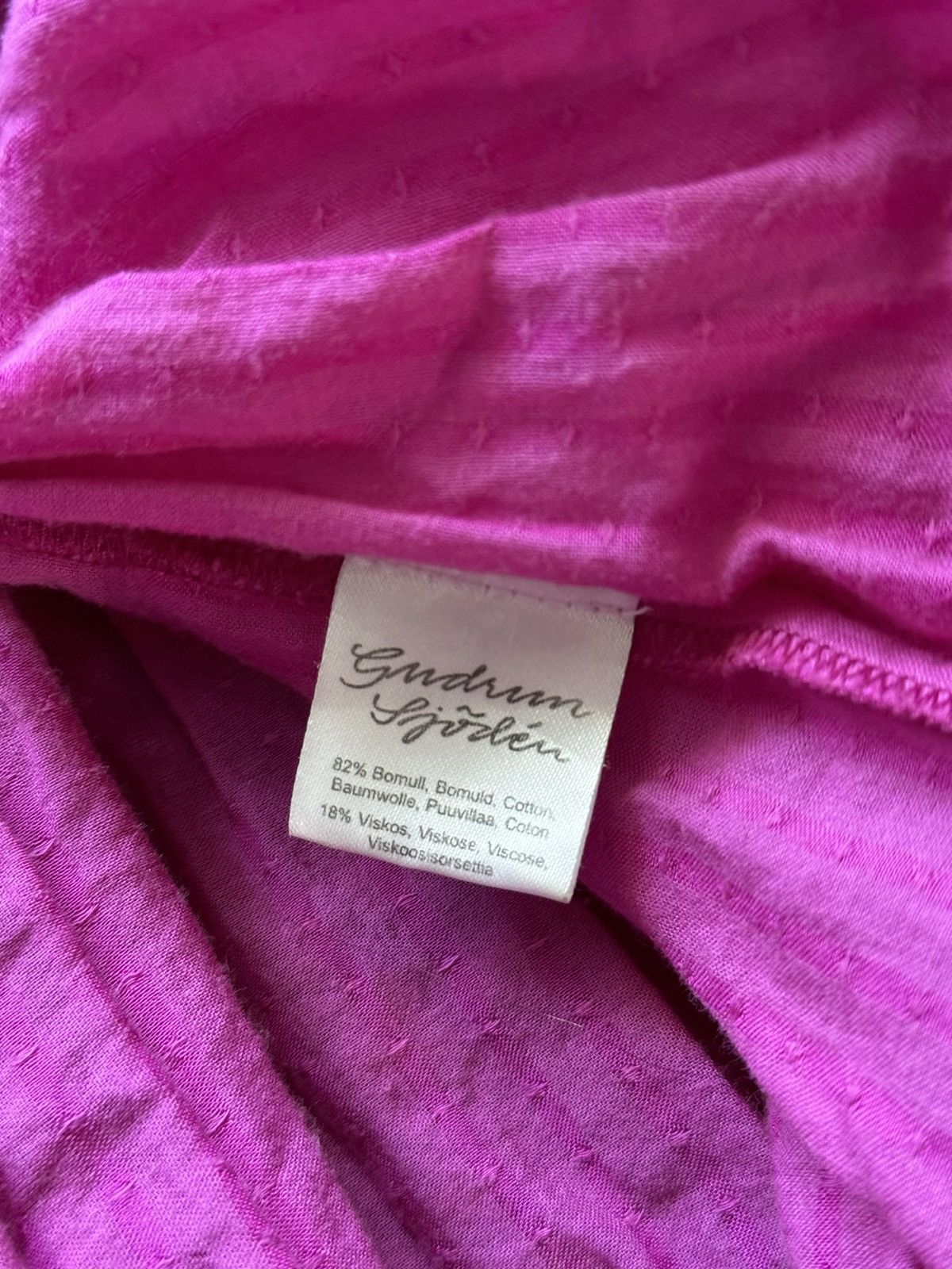 Designer Gudrun Sjoden avant garde pink maxi skirt Size 26" / US 2 / IT 38 - 4 Thumbnail