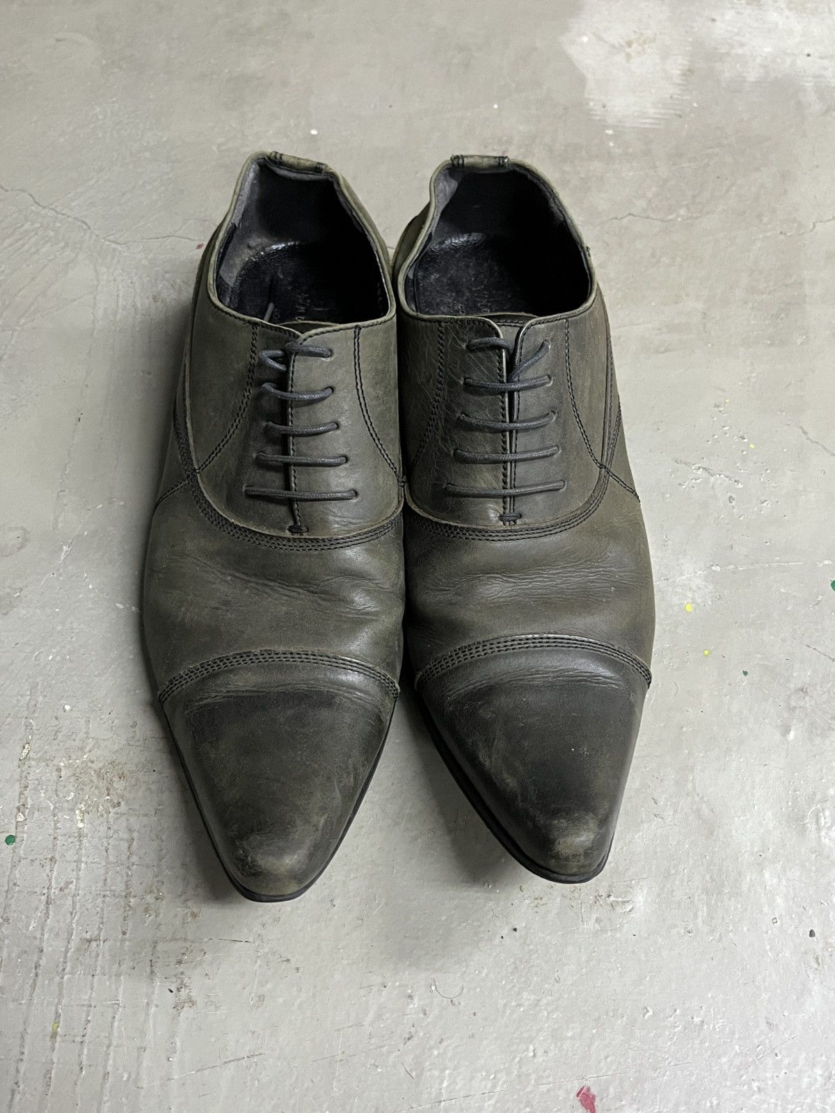 KMRii WHOOP-DE-DOO Opium Guidi Pointed Toe Style LEATHER BOOTS Size US 8 / EU 41 - 4 Thumbnail