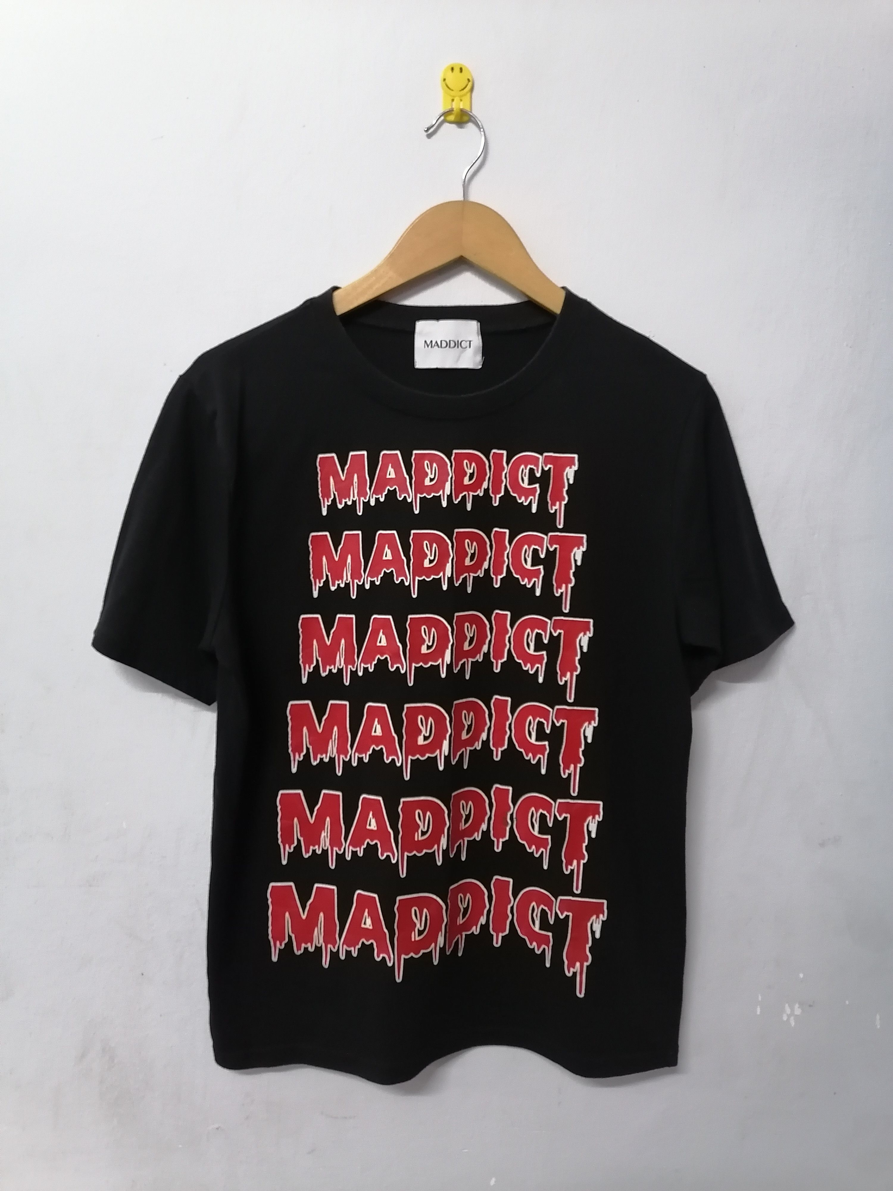 Japanese Brand × Vintage Maddict Dripping Logo Black Tee Size US M / EU 48-50 / 2 - 1 Thumbnail