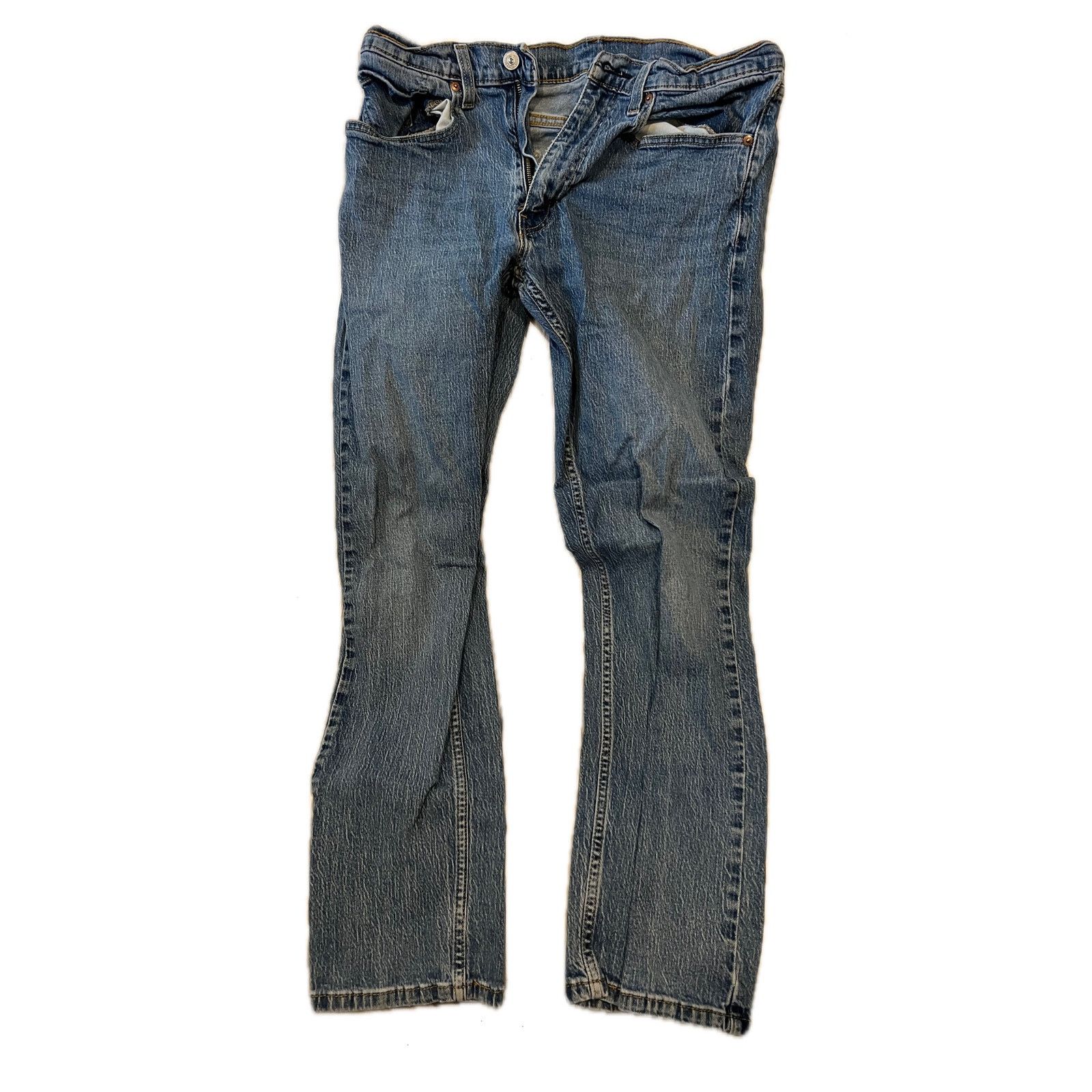 Levi's Levi's 505 Regular Straight Leg Jeans Mens 34x32 Size US 34 / EU 50 - 1 Thumbnail