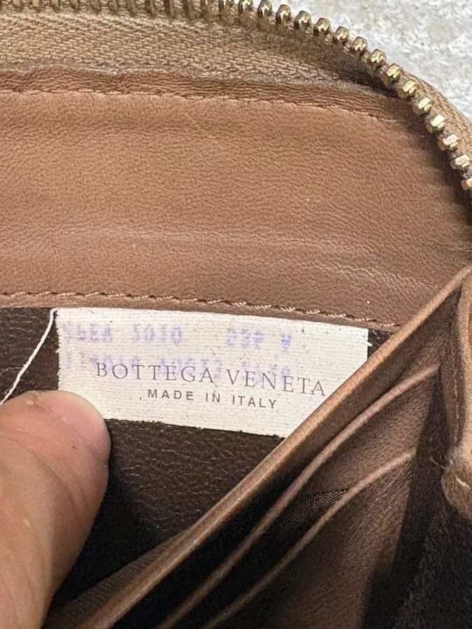 Bottega Veneta 1990s Bottega Veneta Intrecciato Brown Woven Leather Wallet Size ONE SIZE - 3 Thumbnail
