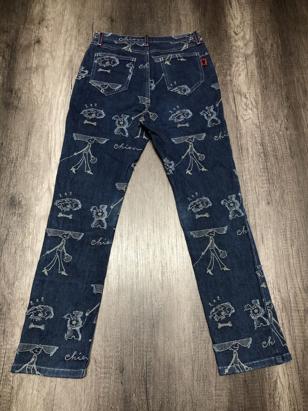 Japanese Brand VINTAGE OLLEBOREBLA STRETCH JEANS FULL PRINT Size 27" / US 4 / IT 40 - 2 Thumbnail