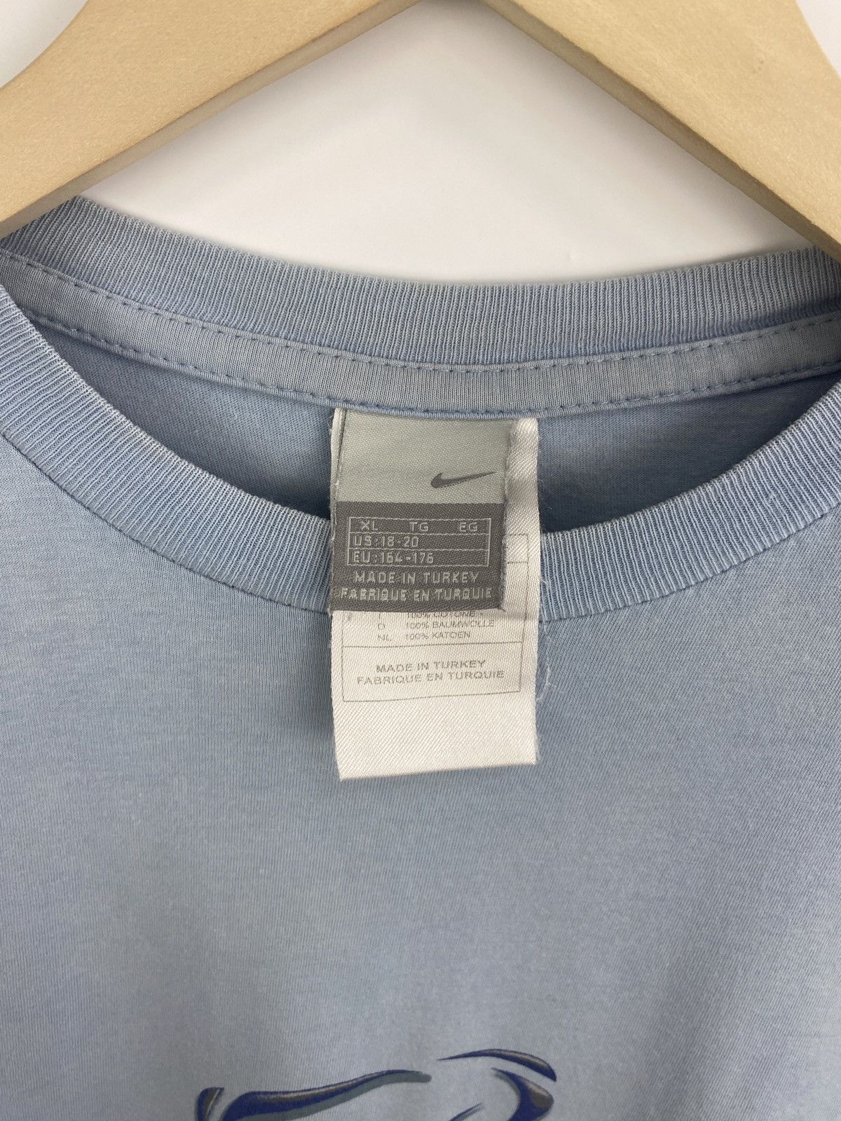 Nike × Vintage 🇺🇸 Vintage 90s Nike Y2K T-Shirt Rare Retro Hype Size US S / EU 44-46 / 1 - 5 Thumbnail