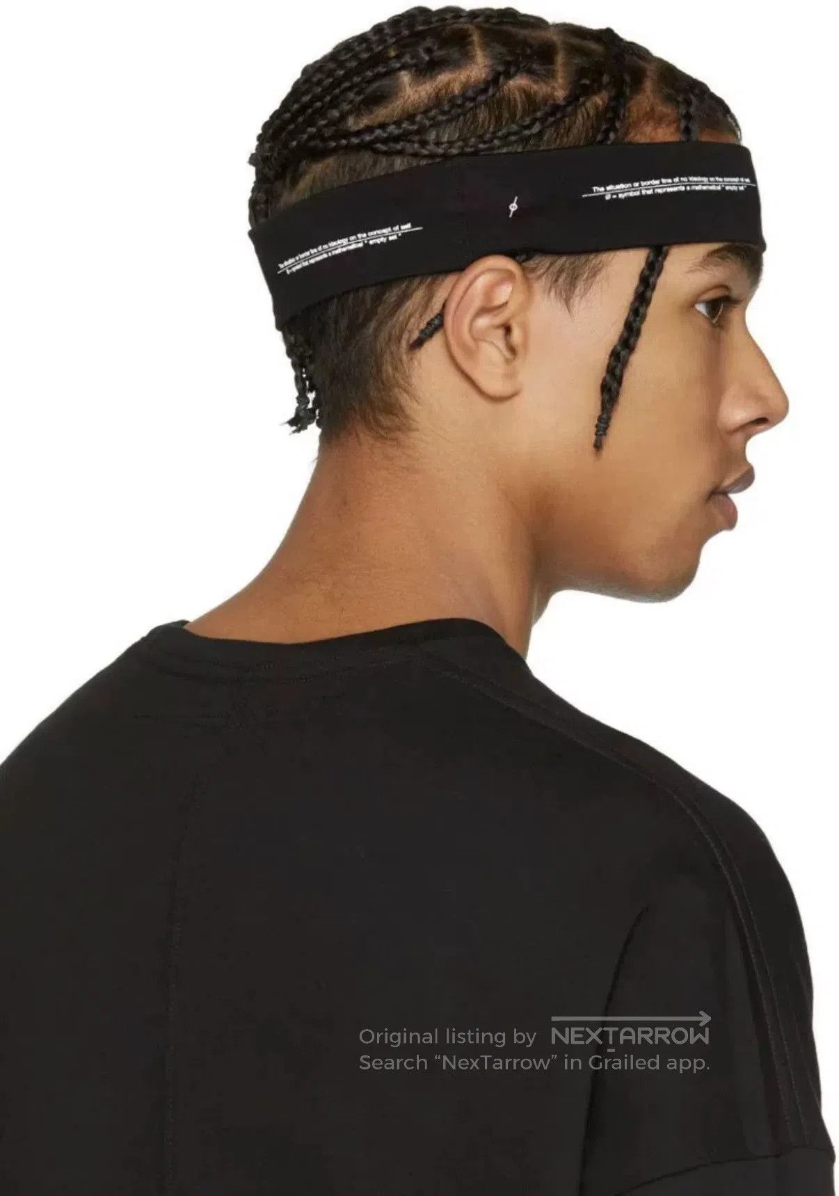 Julius NILOS BY JULIUS_7 Black Headband. Size ONE SIZE - 7 Thumbnail