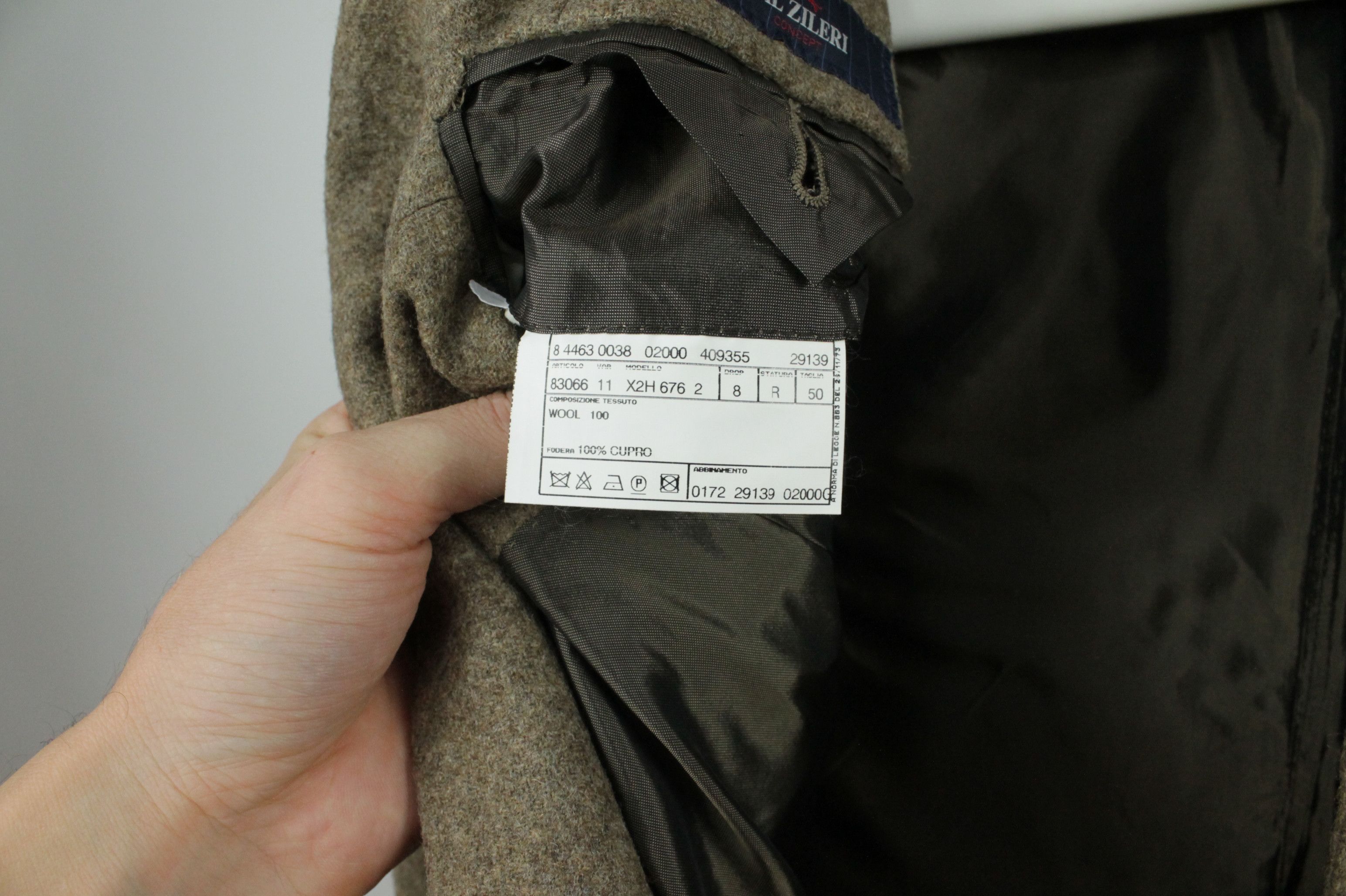 Pal Zileri Pal Zileri Concept Brown Fleece Wool Blazer Jacket Men's Size US M / EU 48-50 / 2 - 11 Thumbnail