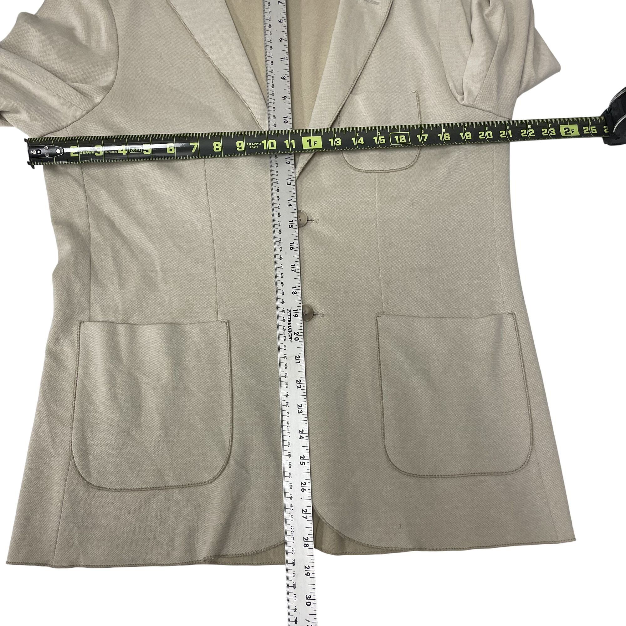 BUGATCHI Bugatchi Italy Natural SAND Sport Coat KNIT Cotton Jacket Size 40R - 4 Thumbnail