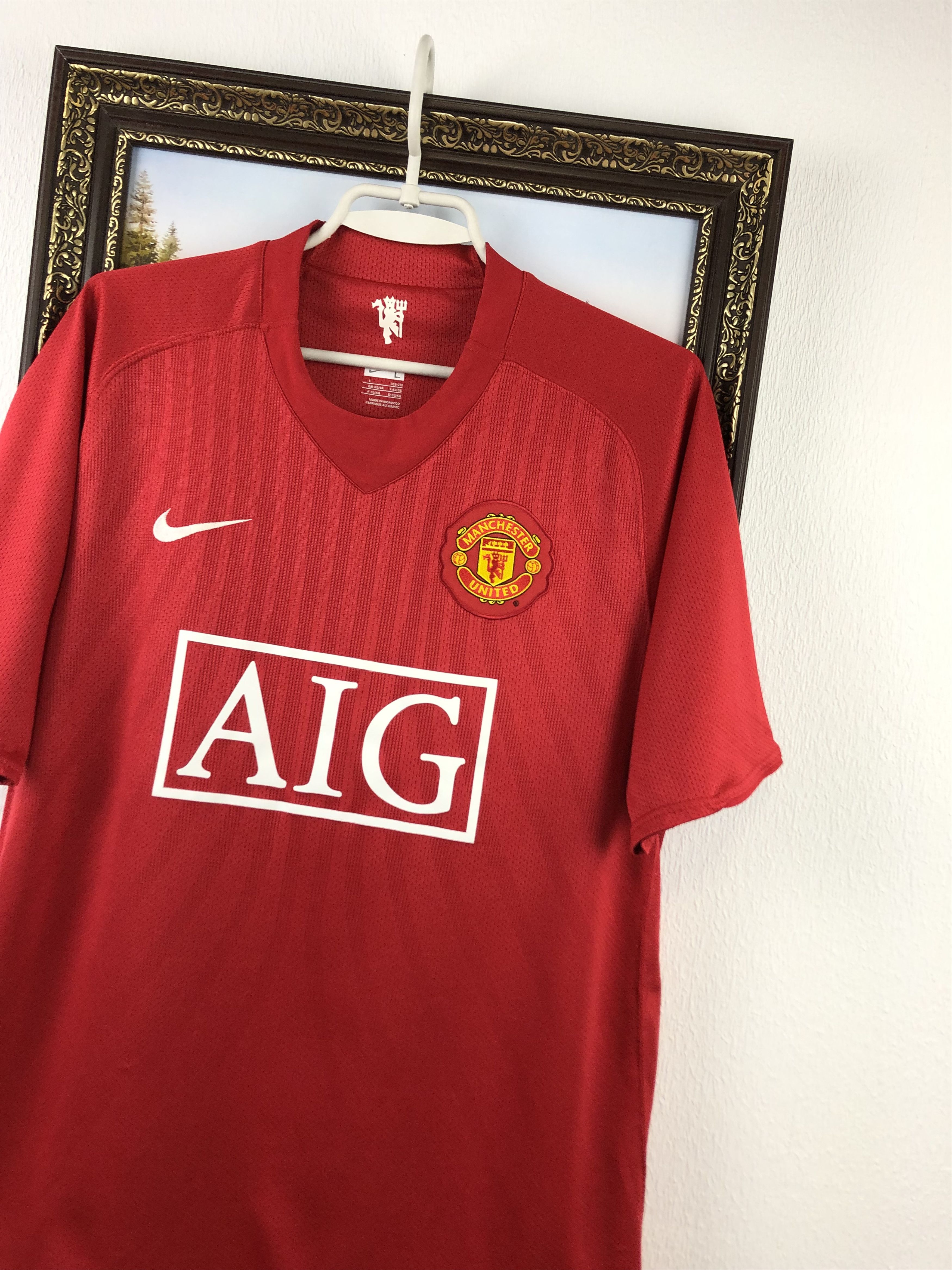 Nike Manchester United football shirt 2007 Nike Jersey Rare Size US L / EU 52-54 / 3 - 4 Thumbnail