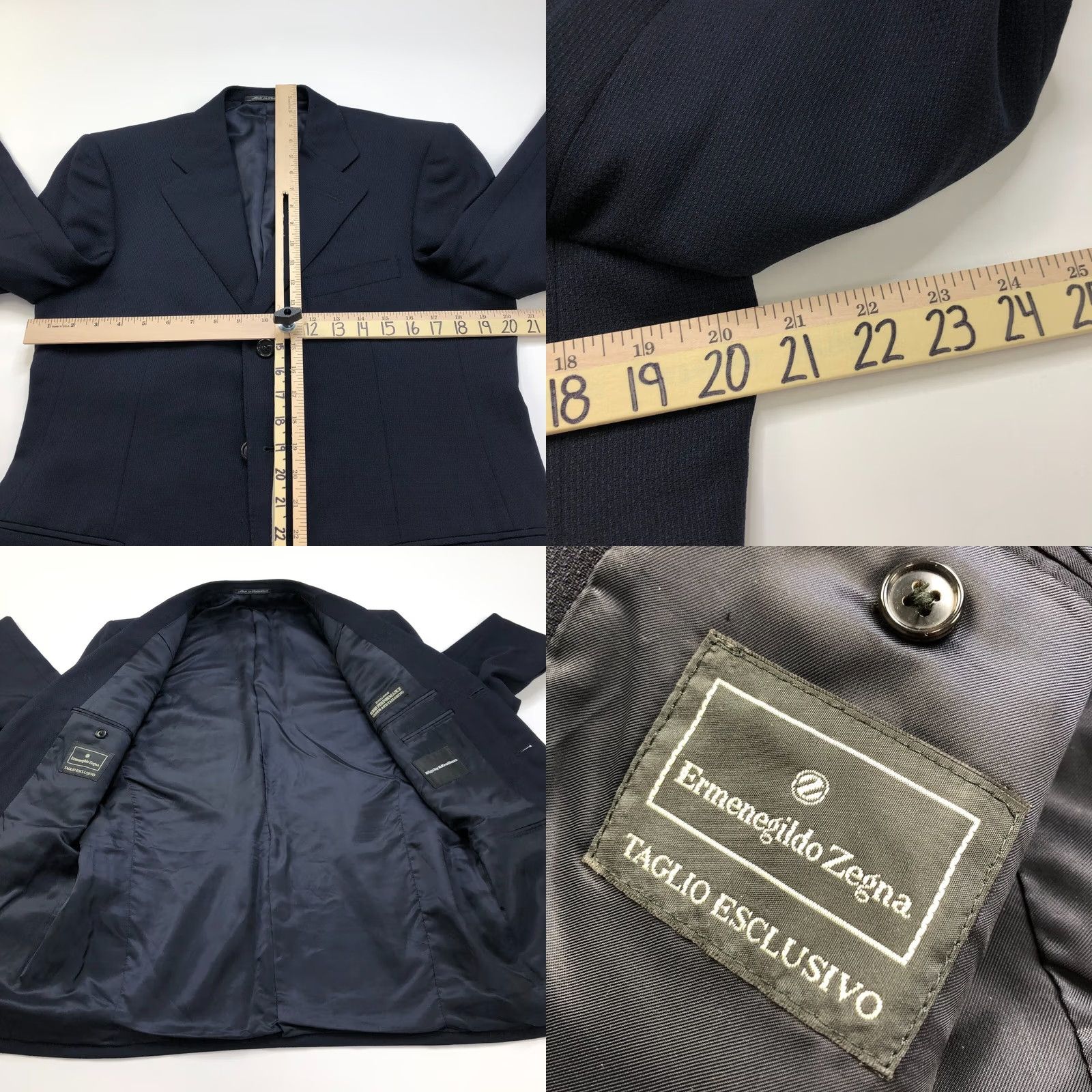 Ermenegildo Zegna Ermenegildo Zegna Cloth 48 EUR Wool Blazer Sport Coat Jacket Textured Blue Men Regular Wool Blazer Solid Blue 48 Mens Blazer Size 48R - 9 Thumbnail