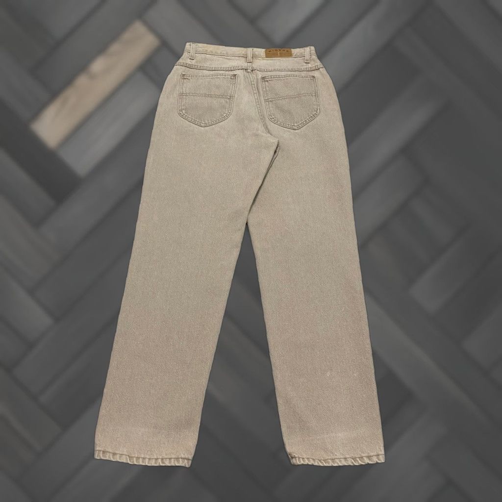 Vintage VINTAGE Riders Jeans Women 10P Beige Denim Straight 5-Pocket Retro Mid Rise: 28in Inseam, 100% Cotton Size 32" / US 10 / IT 46 - 1 Thumbnail