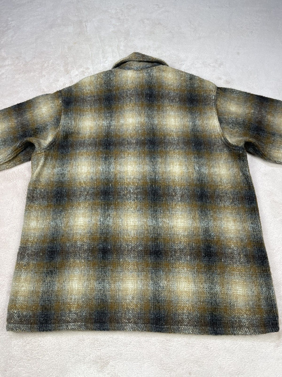 Vintage Vtg 80s Melton Shadow Plaid Flannel Tartan Jacket Size US M / EU 48-50 / 2 - 5 Thumbnail