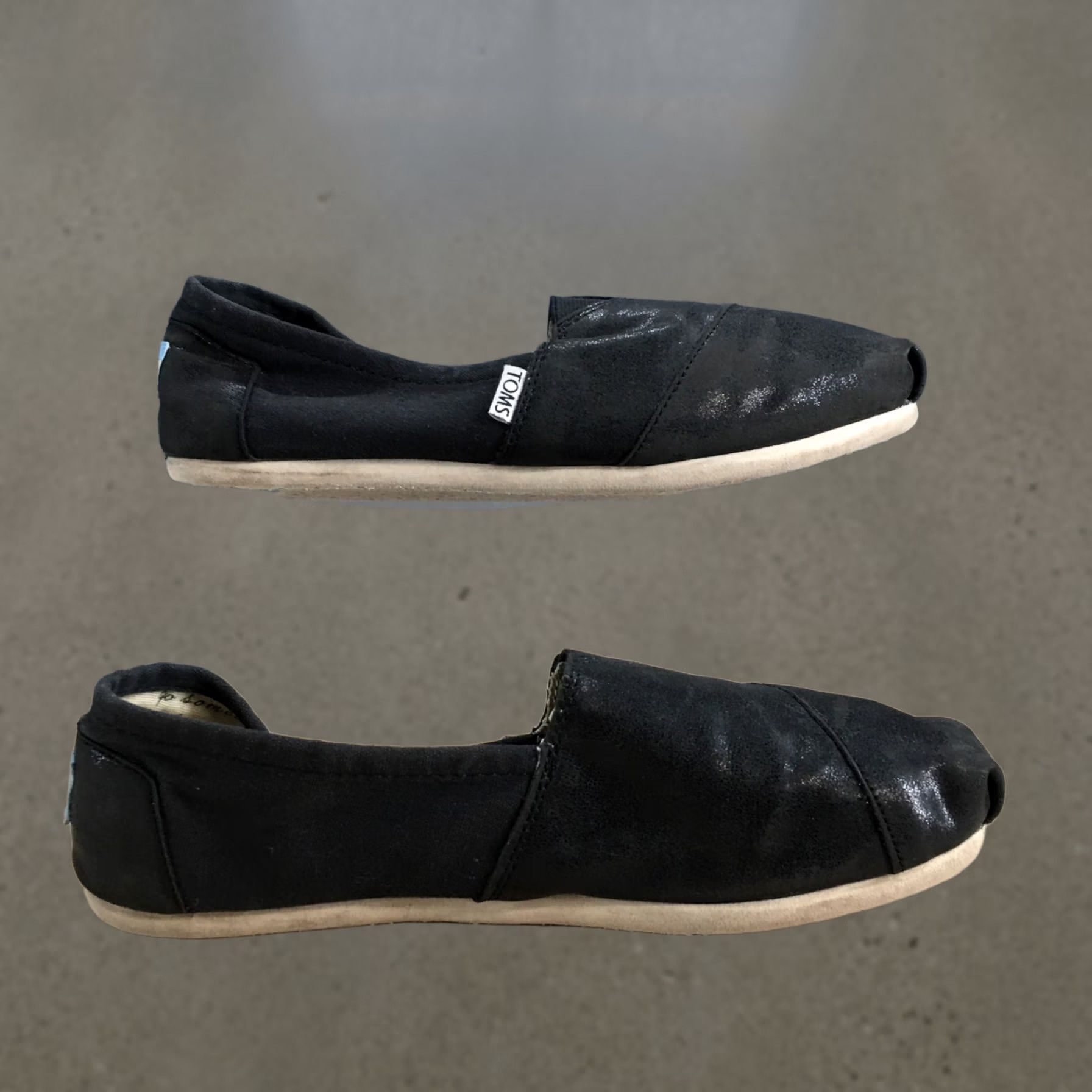 Toms TOMS Alpargata Slip On Women’s 9 Black Casual Low Top Round Toe Shoes Size M / US 6-8 / IT 42-44 - 1 Thumbnail
