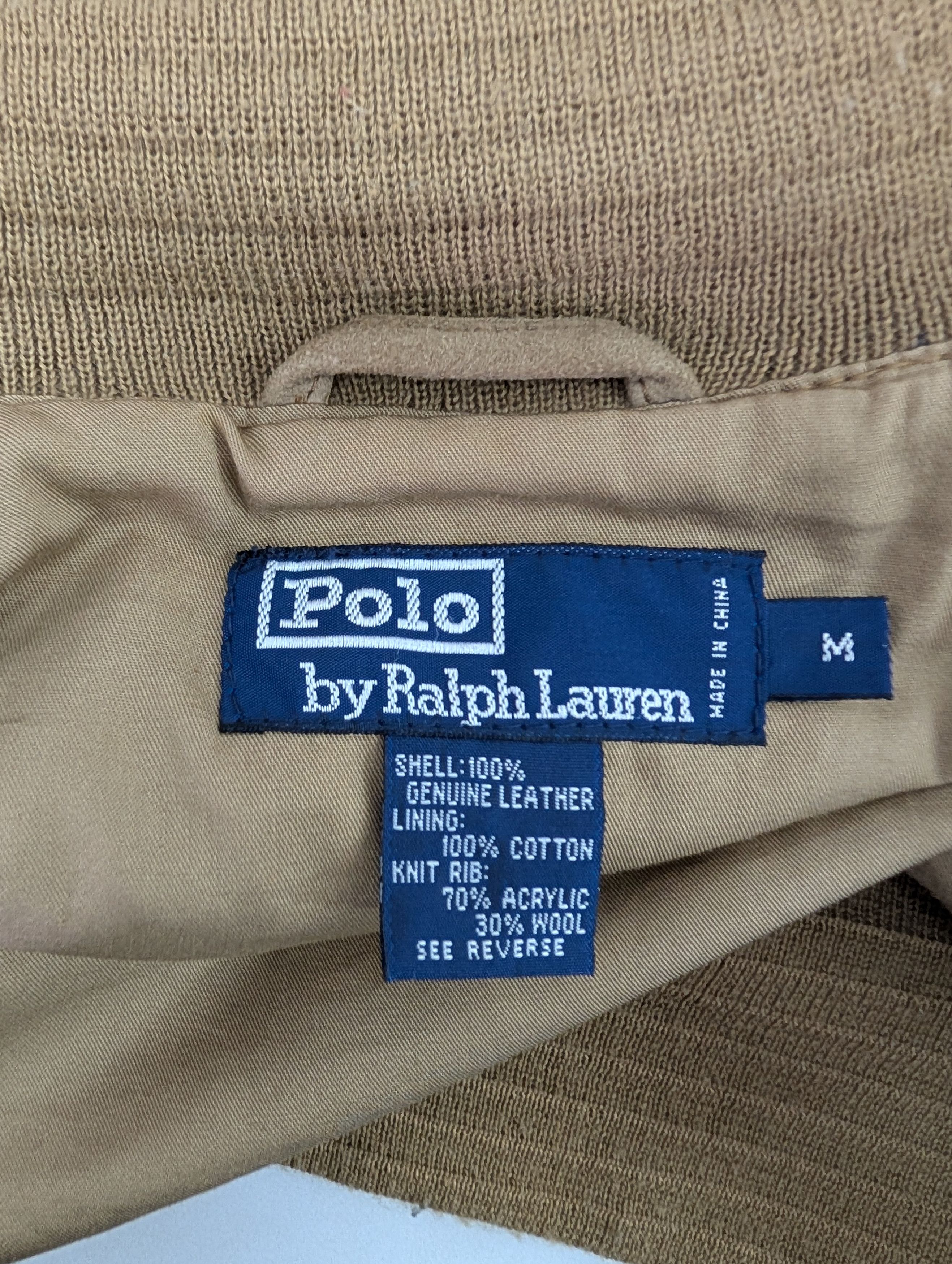 Polo Ralph Lauren Polo Ralph Lauren Beige Suede Bomber Jacket Size M / US 6-8 / IT 42-44 - 10 Thumbnail