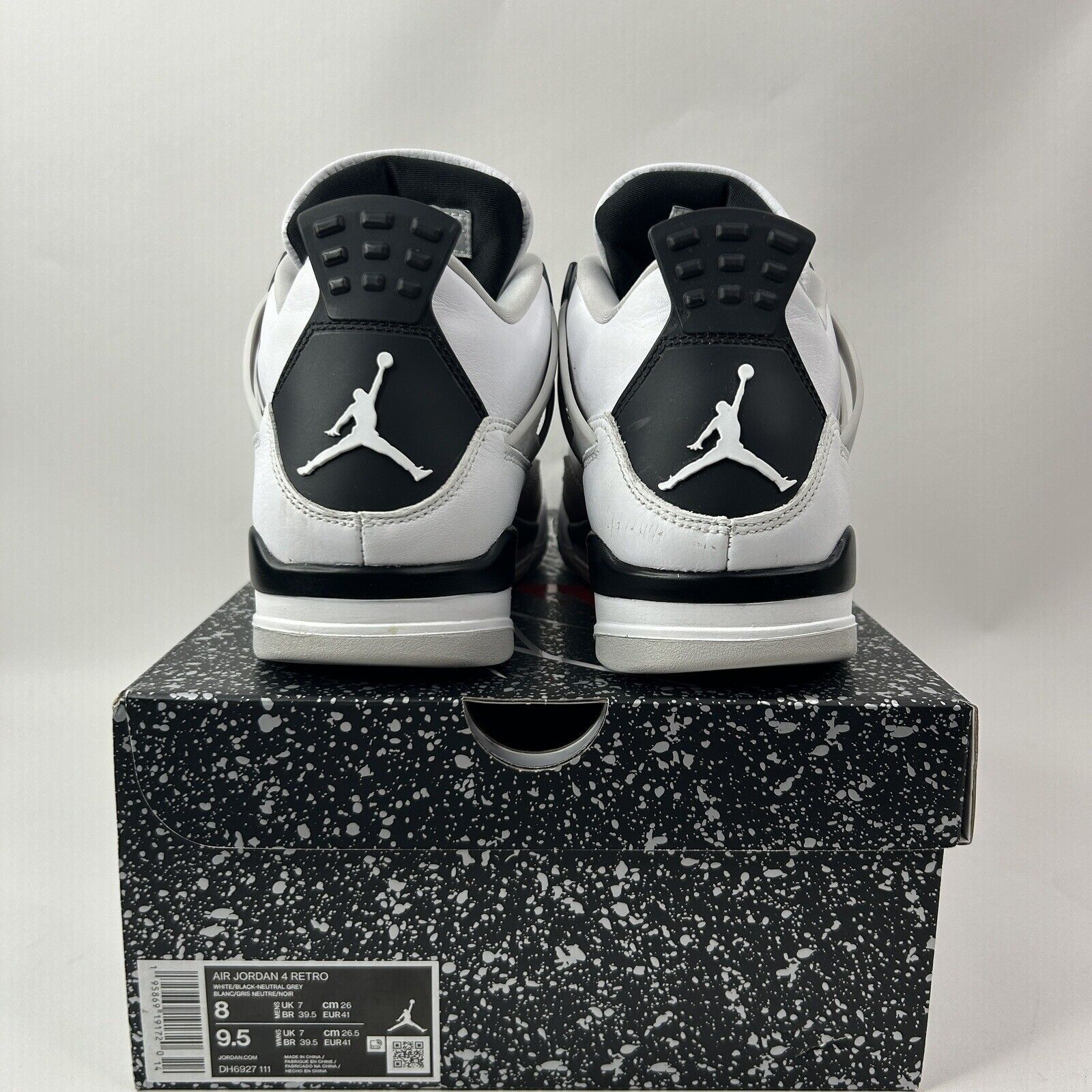Nike Nike Air Jordan 4 Retro “Military Black White Grey” 2024 Size US 8 / EU 41 - 5 Thumbnail