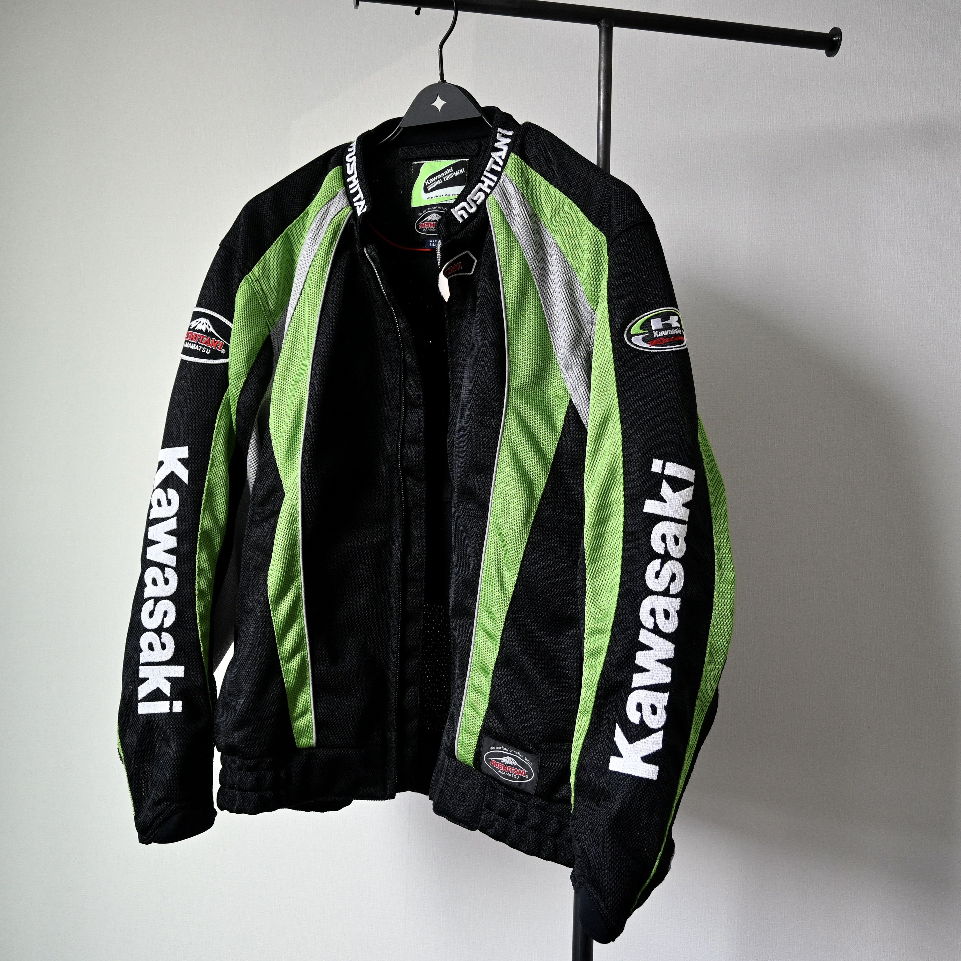 Vintage 2000s KUSHITANI x KAWASAKI mesh riding jacket Size US L / EU 52-54 / 3 - 25 Thumbnail
