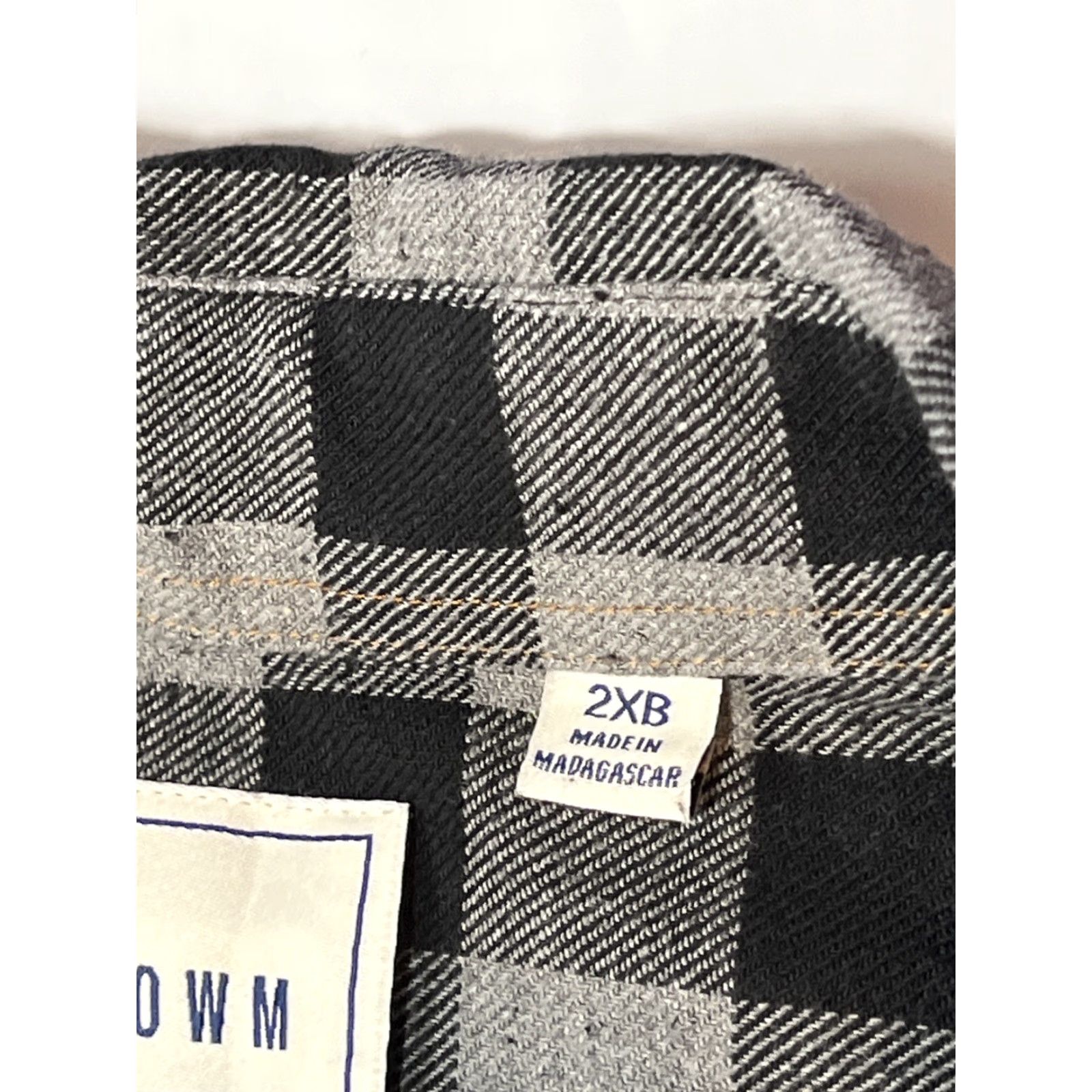 Vintage ROWM Black Gray Checkered Shirt Mens Button Long Sleeve Size 2XB Cotton Winter Shirt Size US XXL / EU 58 / 5 - 5 Thumbnail