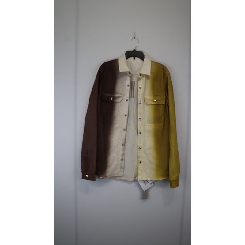 Rick Owens o1rshd1 Outershirt in Oxblood/Natural/Sulphate Size US M / EU 48-50 / 2 - 14 Thumbnail