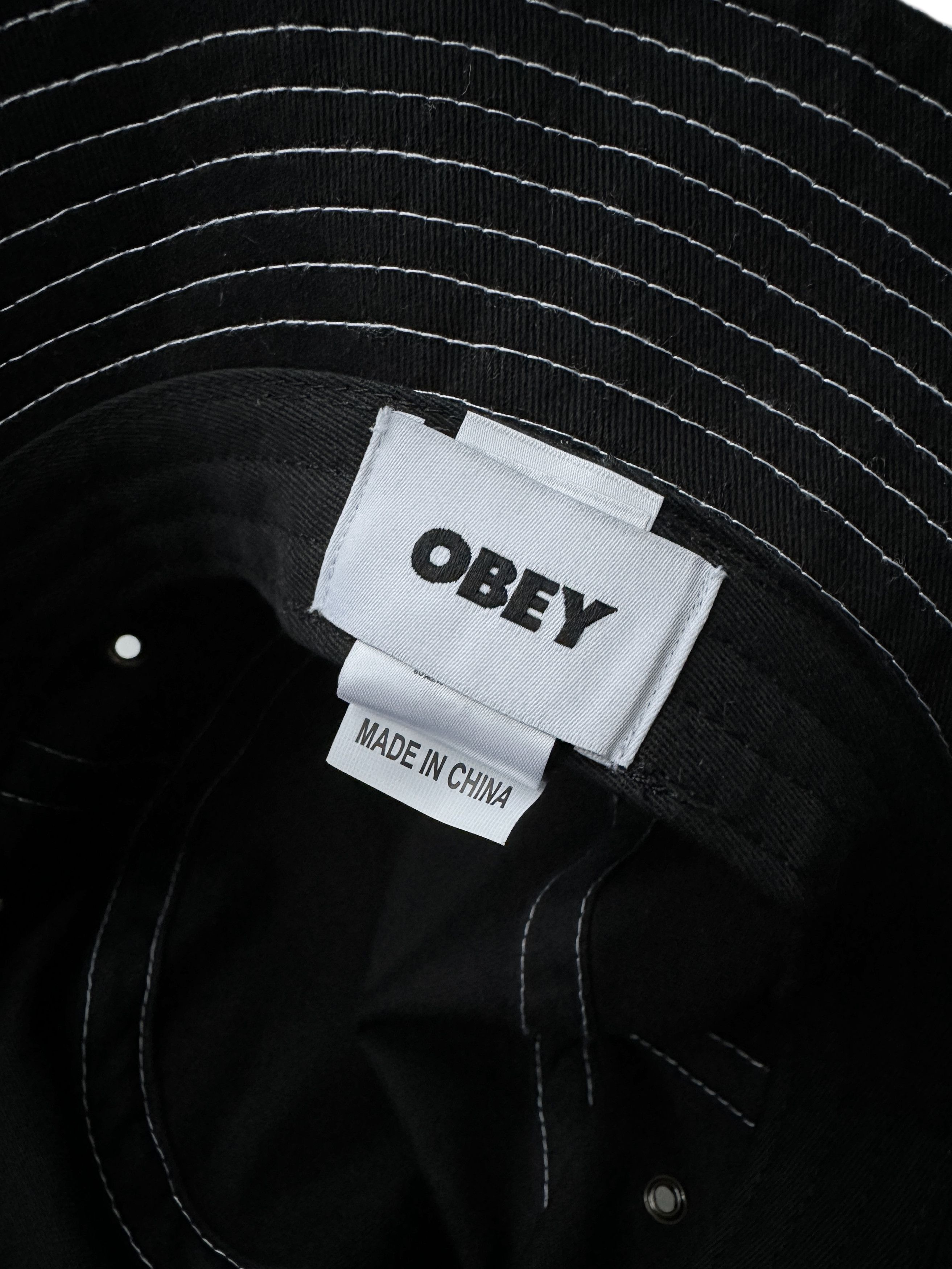 Obey Obey black logo bucket hat Size ONE SIZE - 7 Thumbnail
