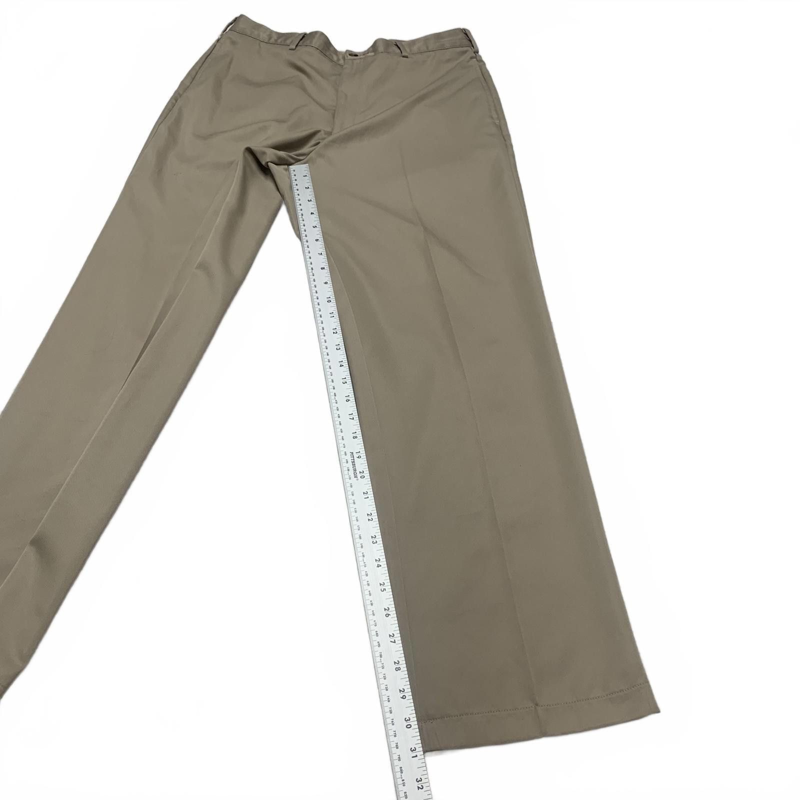Tommy Hilfiger Tommy Hilfiger Men's Size 34x32 Khaki Wide-Leg Pants Size 42R - 6 Thumbnail