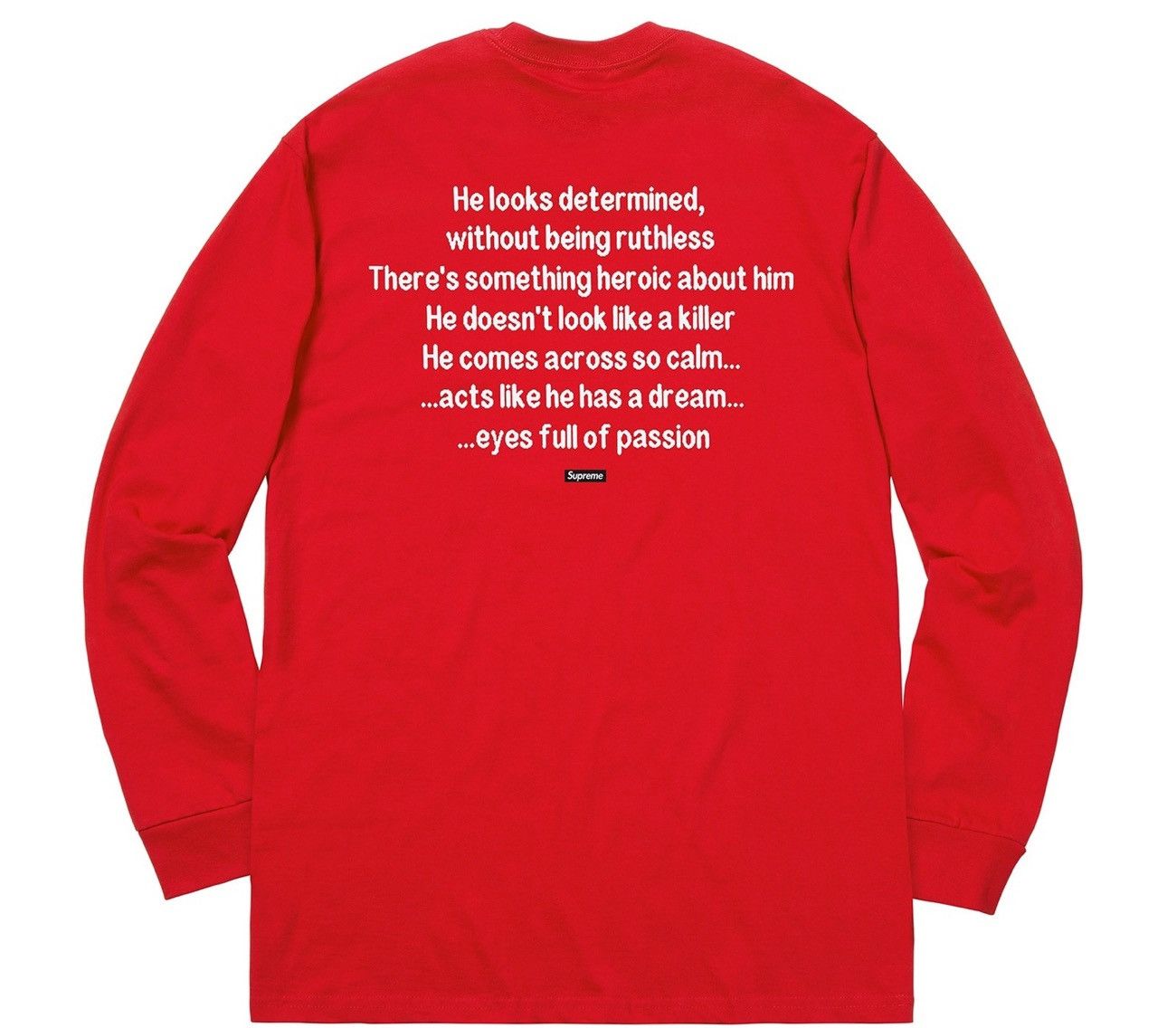 Supreme Supreme The Killer Long-Sleeve Tee 'Red' Size US M / EU 48-50 / 2 - 2 Thumbnail