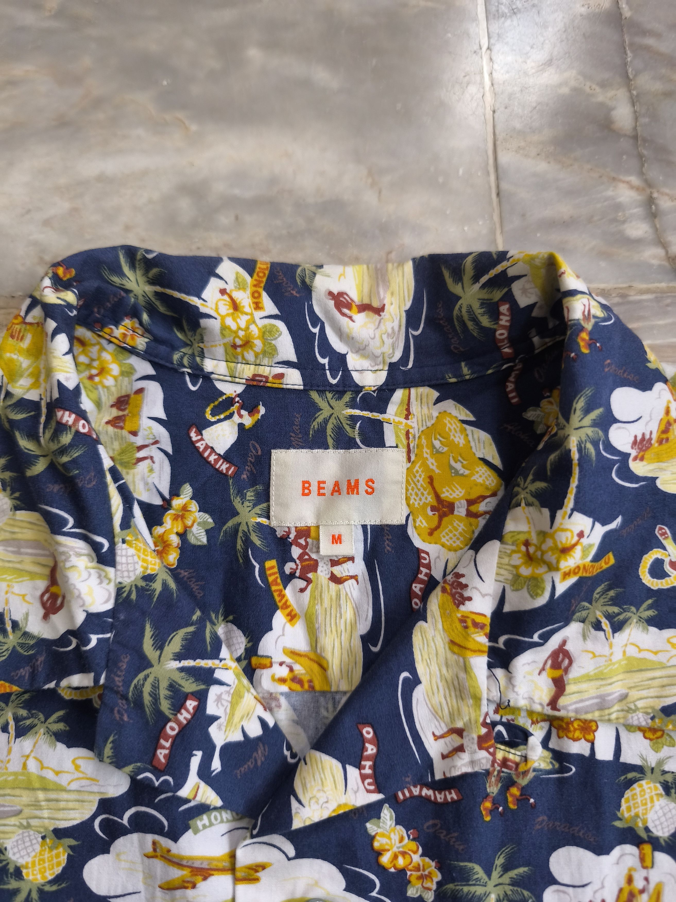 Beams Japan BEAMS Long Sleeve Aloha Shirt Size US M / EU 48-50 / 2 - 4 Thumbnail