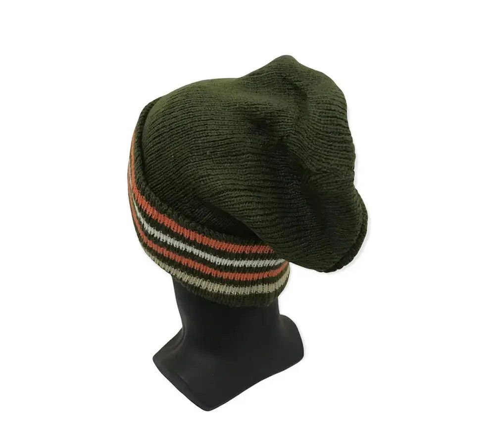 Japanese Brand × Vintage Japanese Brand Stripe Design Beanie Hat Size ONE SIZE - 3 Thumbnail