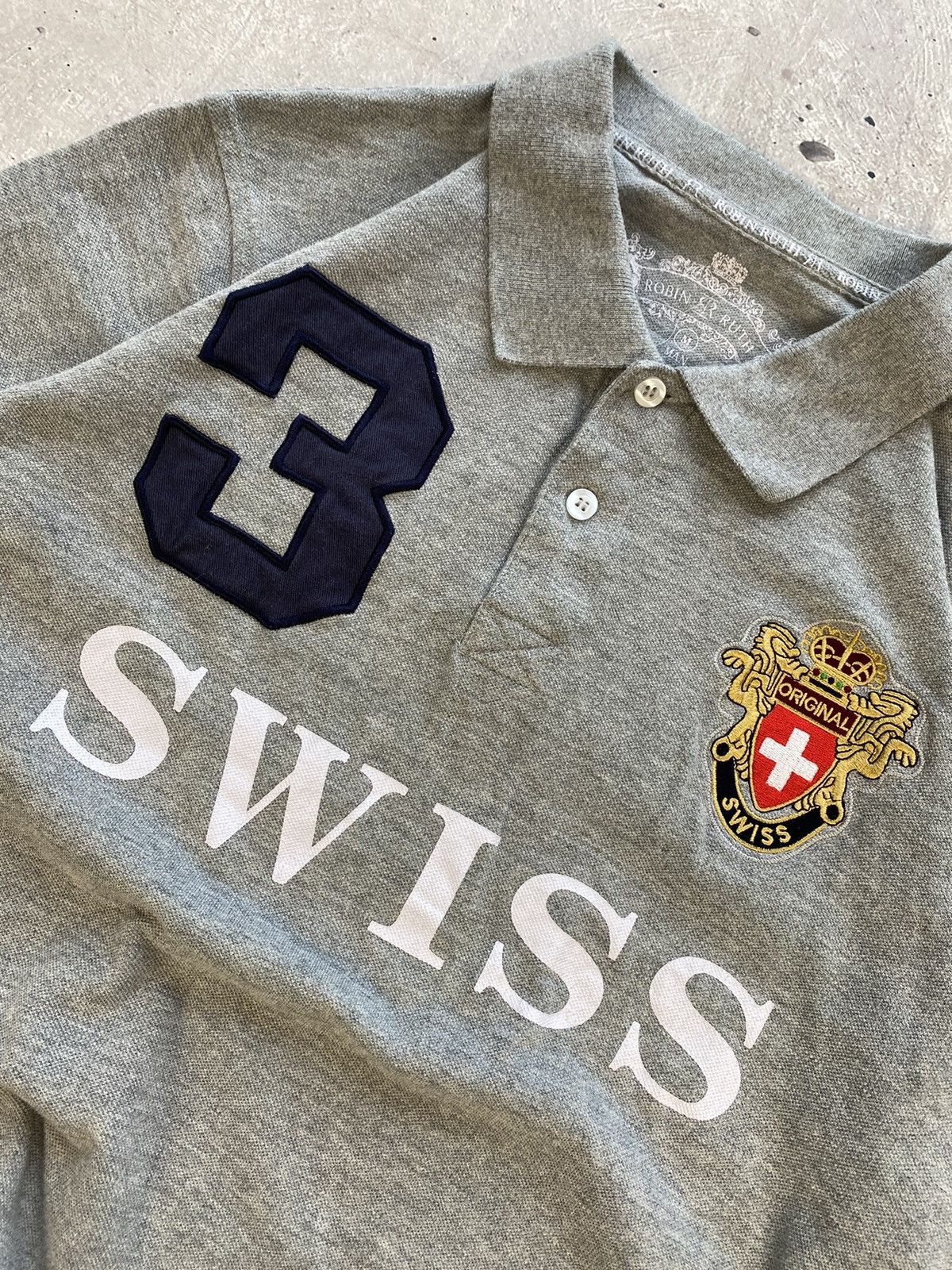 Robin Ruth × Vintage Rare Robin Rutn #3 Original Swiss Polo Chief Keef Style Y2K Size US M / EU 48-50 / 2 - 3 Thumbnail