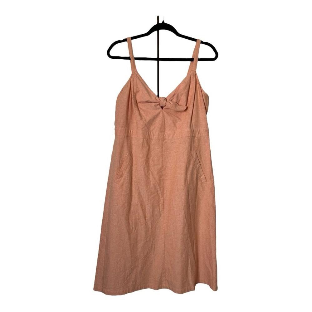 Lulus Lulus Ain't No Other Coral Chambray Dress XL Size XL / US 12-14 / IT 48-50 - 2 Thumbnail
