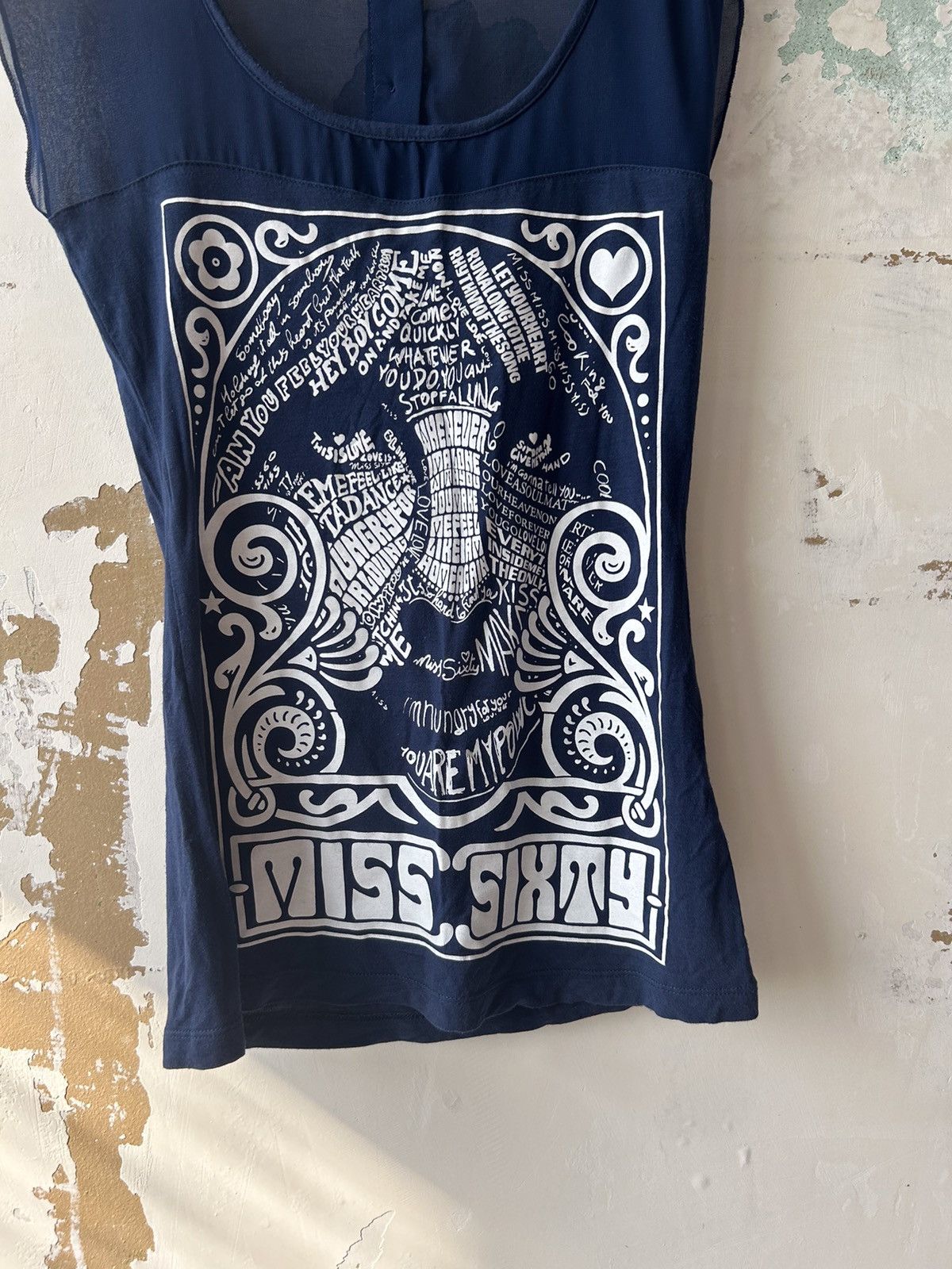 Miss Sixty MISS SIXTY VINTAGE TANK TOP Size S / US 4 / IT 40 - 2 Thumbnail