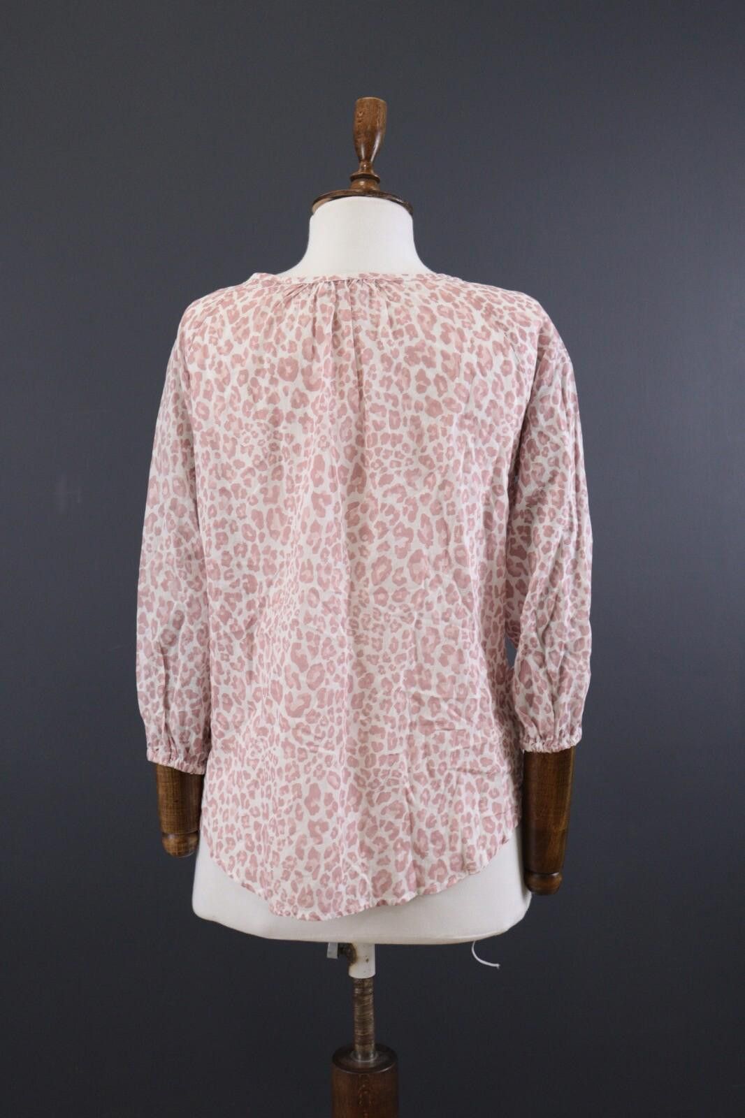 Designer Emily Van Den Bergh Pink Animal Blouse Shirt Size 36 / S Size S / US 4 / IT 40 - 8 Thumbnail