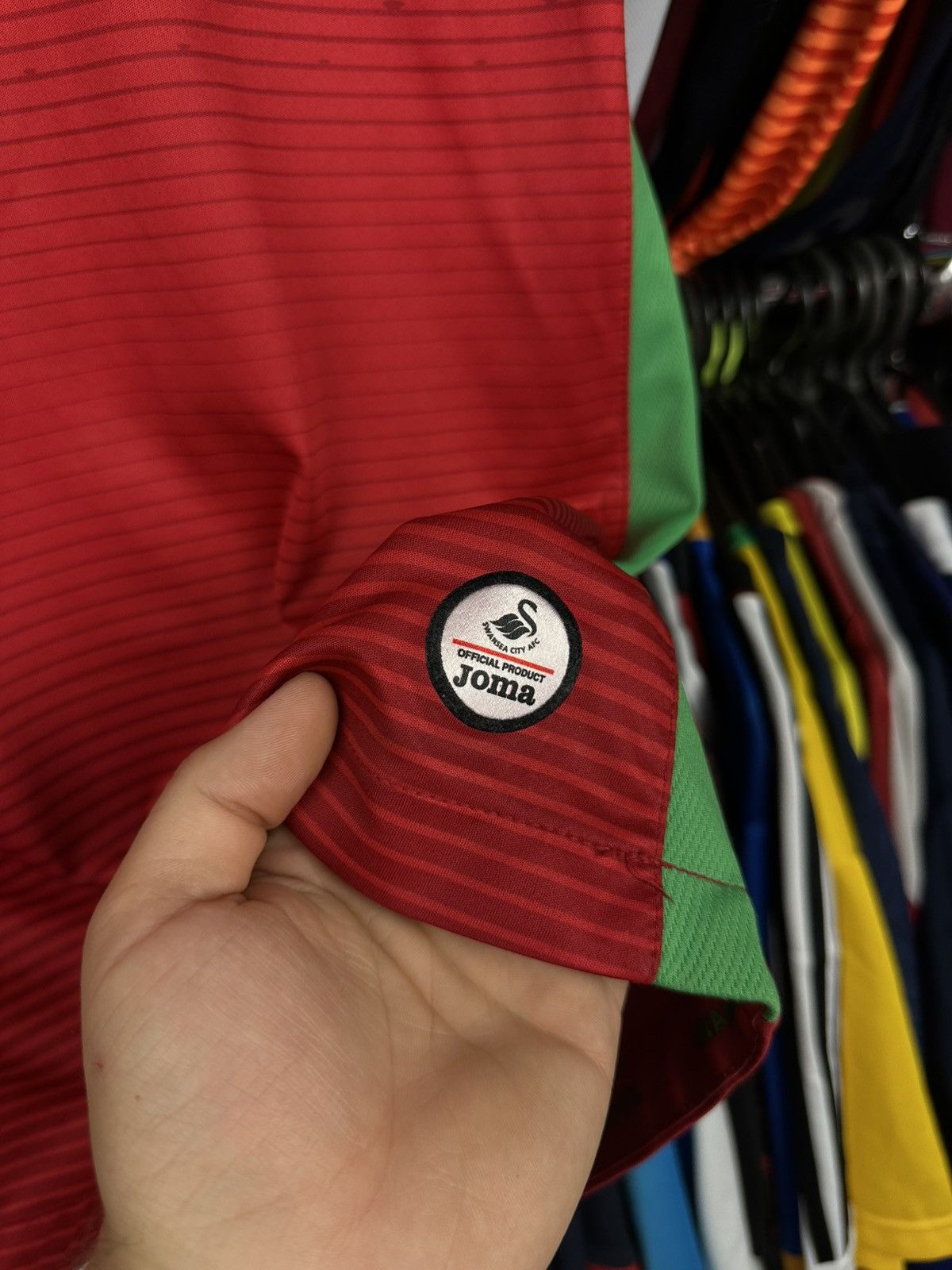 Joma Swansea City 2017 2018 away football shirt jersey Joma Size US L / EU 52-54 / 3 - 4 Thumbnail