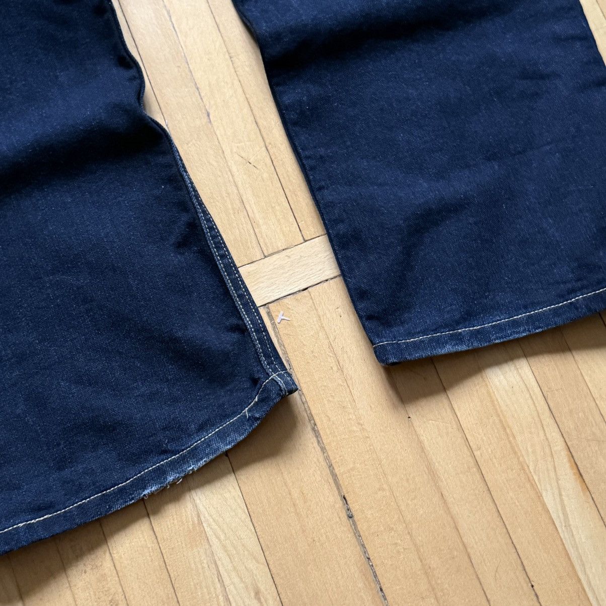 Dirk Bikkembergs 📌 Vintage Y2K Dirk Bikkembergs Baggy Soccer Washed Jeans Size US 33 - 17 Thumbnail