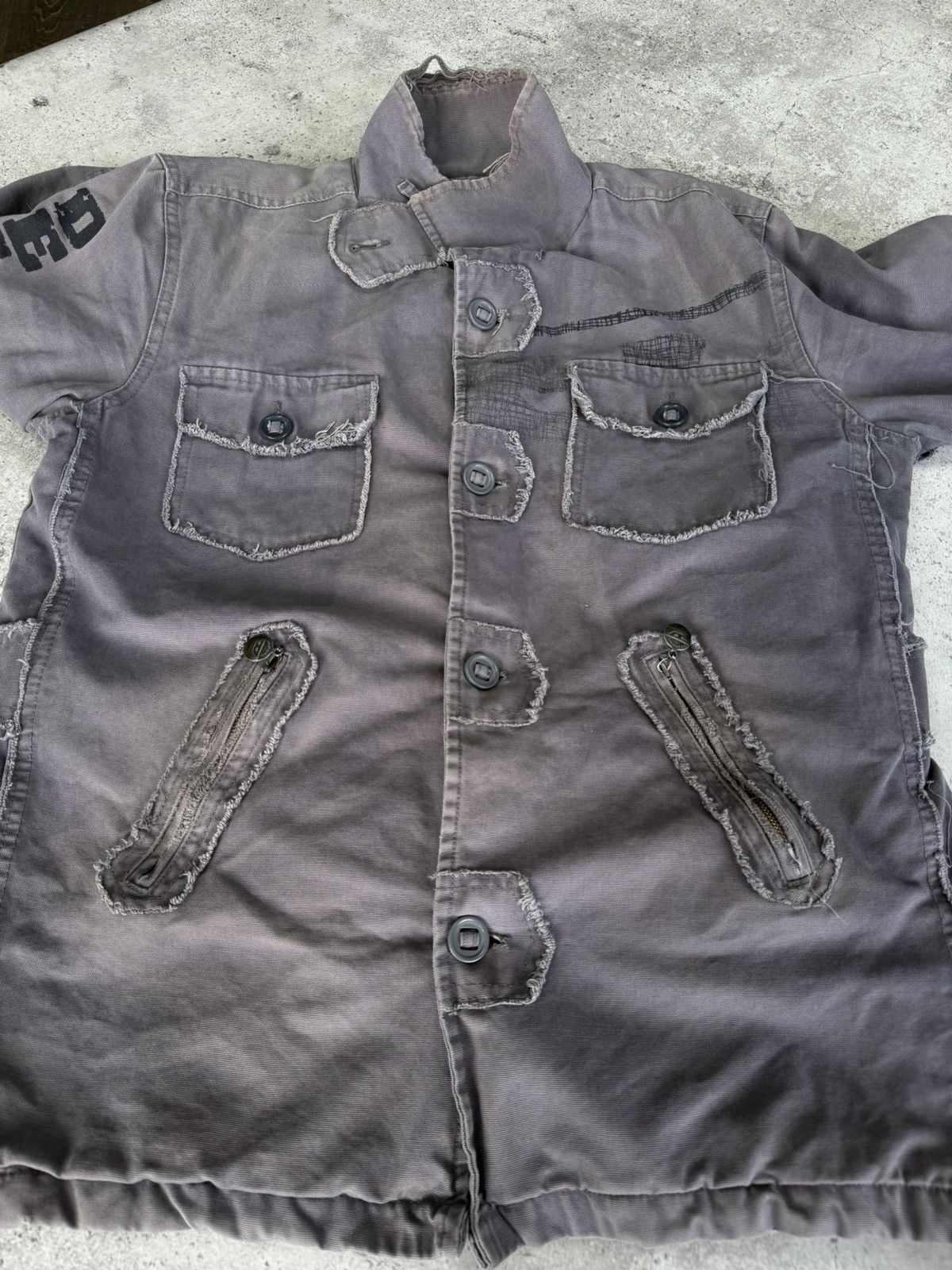 If Six Was Nine × Japanese Brand × Junya Watanabe Vintage Distressed Cargo Junya Watanabe Style Jacket Size US XL / EU 56 / 4 - 4 Thumbnail