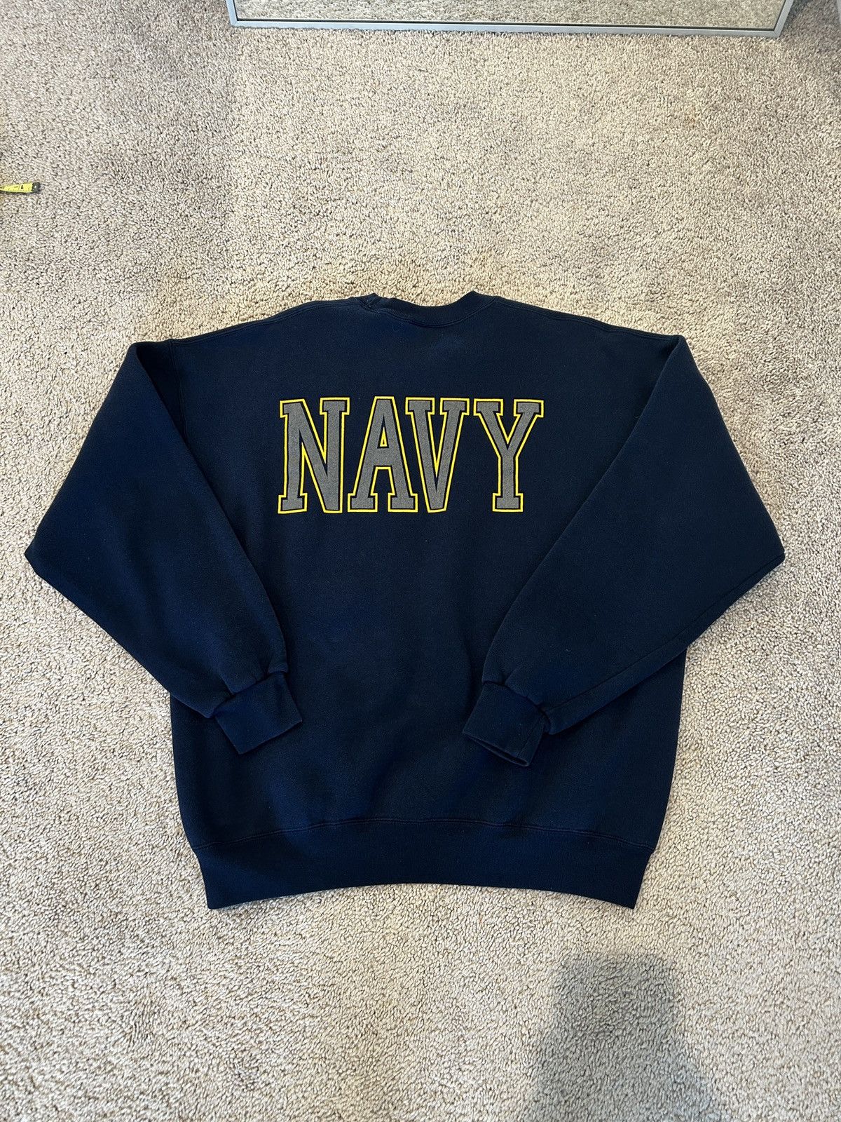 Vintage Vintage navy crewneck Size US XL / EU 56 / 4 - 2 Thumbnail