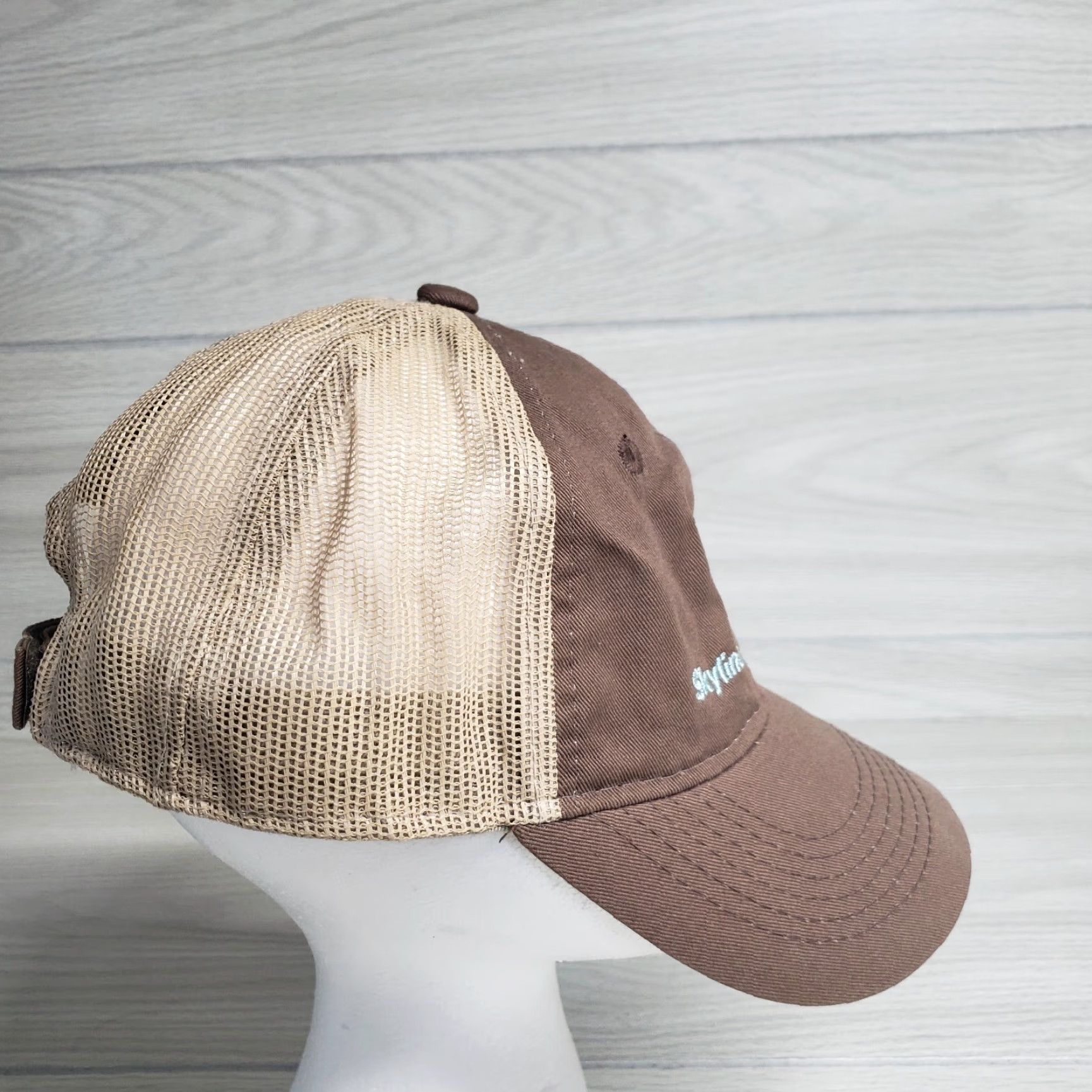 Vintage VINTAGE Skyline National Bank Strapback Baseball Hat Cap Adult Adjustable Size ONE SIZE - 3 Thumbnail