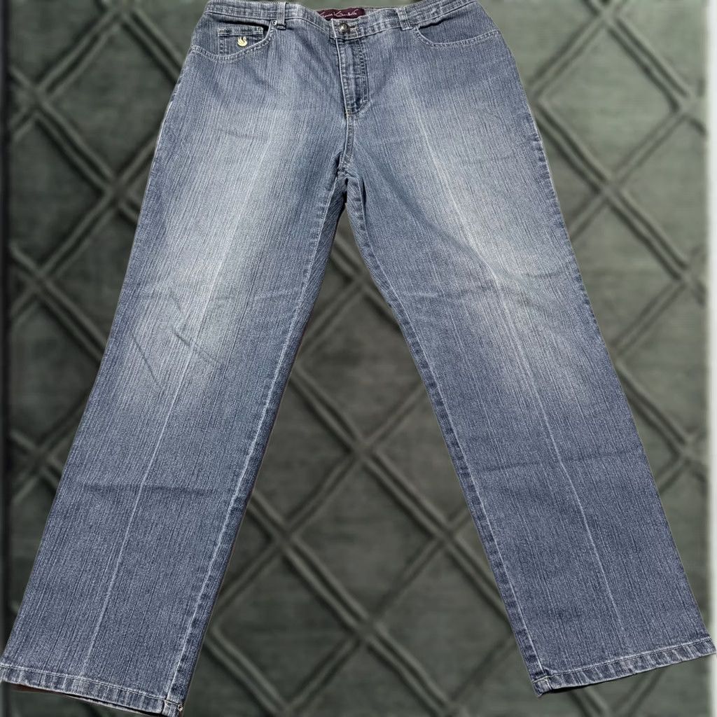 Gloria Vanderbilt Gloria Vanderbilt Jeans Women’s 14 Medium Wash Denim High-Rise Classic Straight Jeans Blue Women M Size 32" / US 10 / IT 46 - 1 Thumbnail