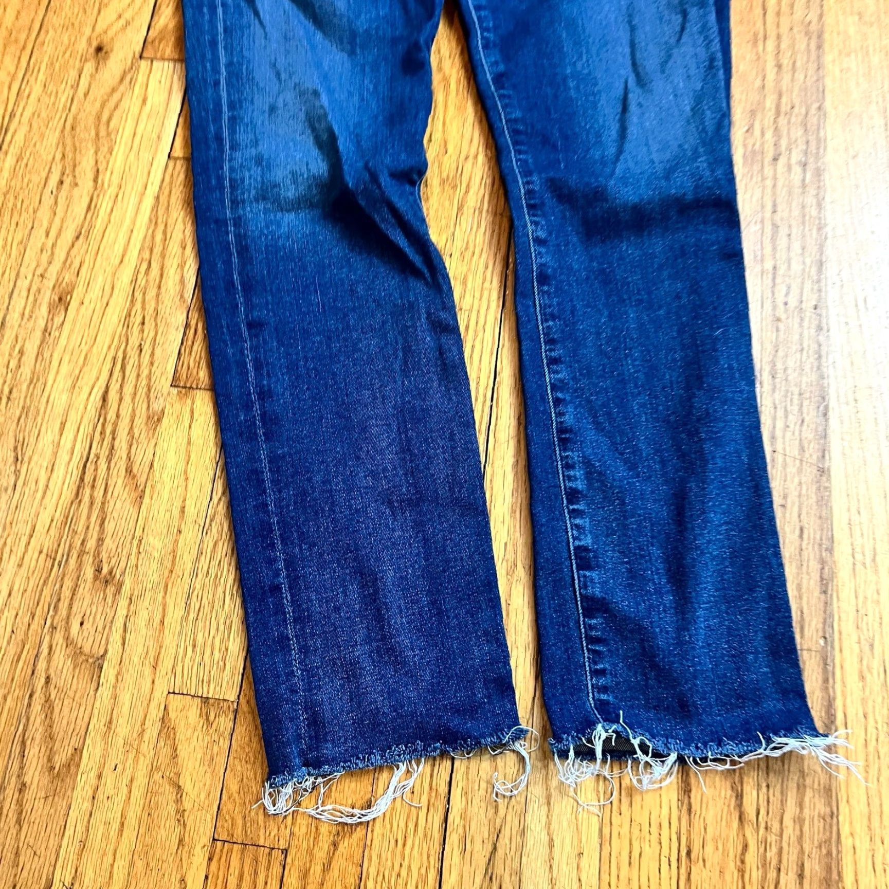Agolde AGOLDE Jeans Womens 28 Sophie Crop Skinny Pants Raw Hem Jeans Women 28 Crop Skinny 27x26 Blue Womens Size 28" / US 6 / IT 42 - 3 Thumbnail