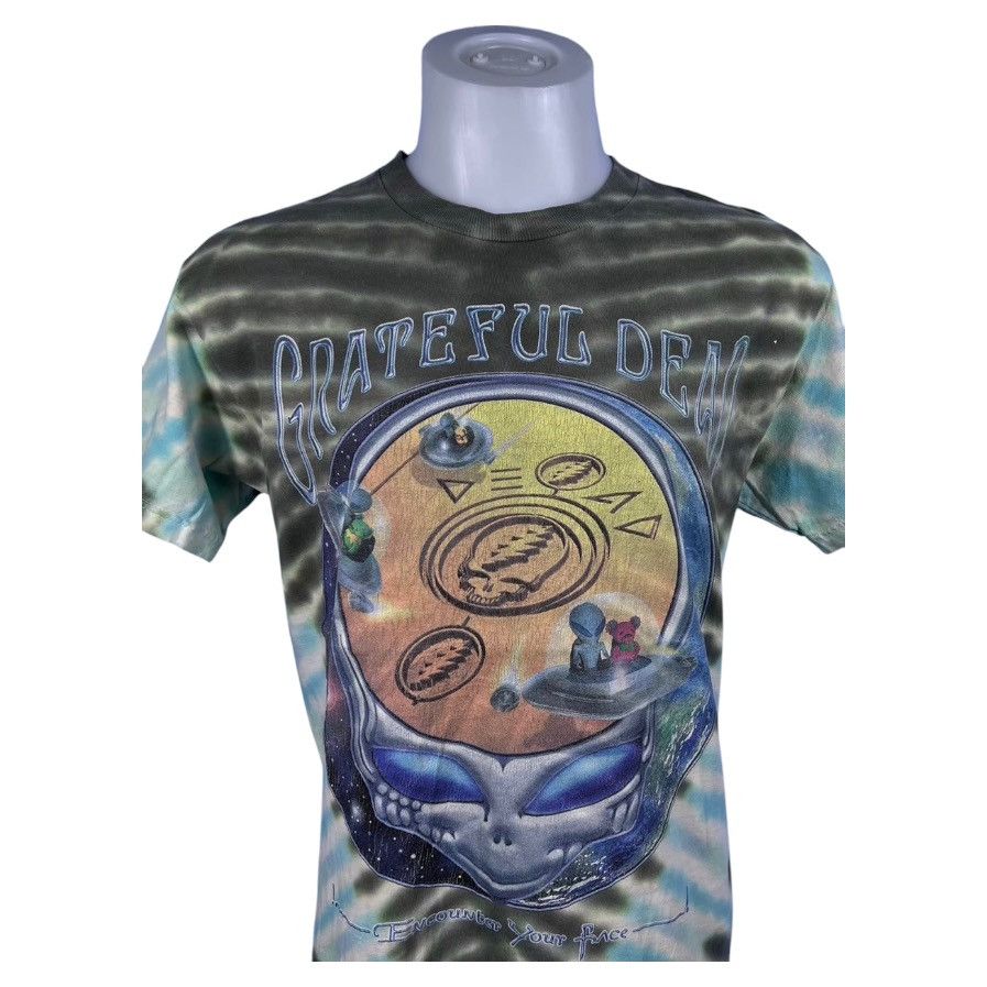 Alien Workshop × Grateful Dead × Vintage Grateful Dead Liquid Blue Alien Vintage 90s T-shirt Tye Dye Size US L / EU 52-54 / 3 - 6 Thumbnail