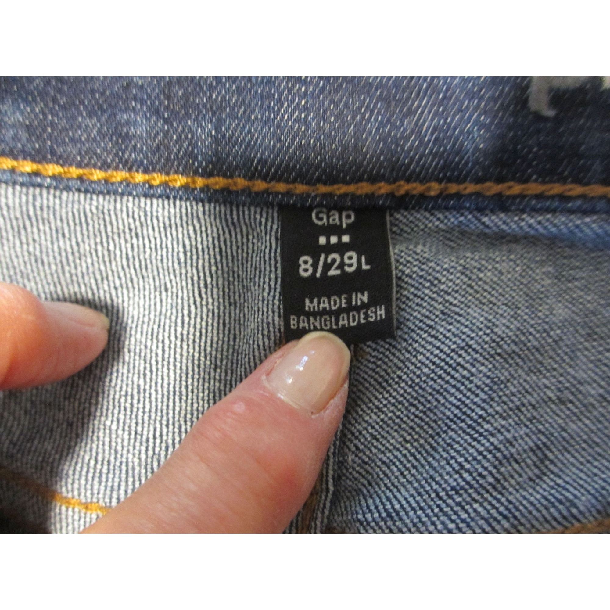 Gap Gap Premium Long & Lean Womens Jeans 8/29 long excellent con Size 30" / US 8 / IT 44 - 3 Thumbnail