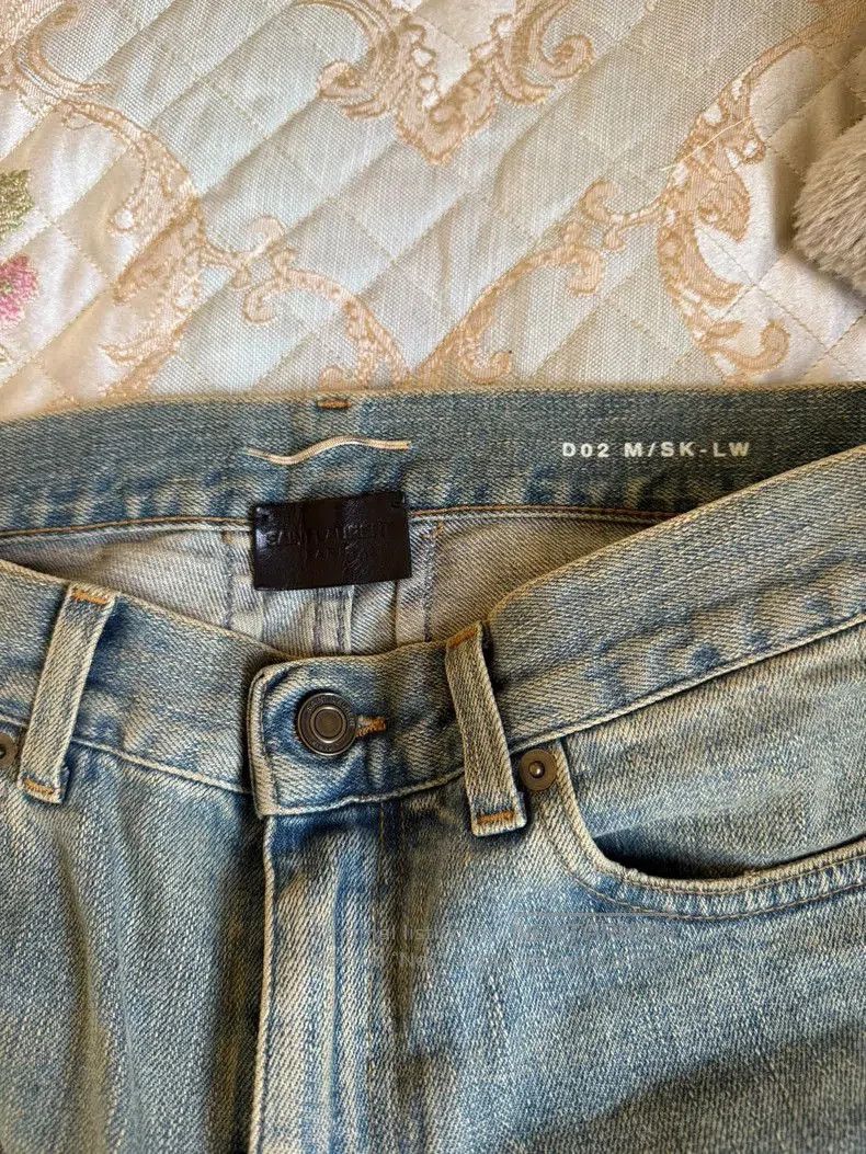 Saint Laurent Hedi D02 Blue Denim Jeans.