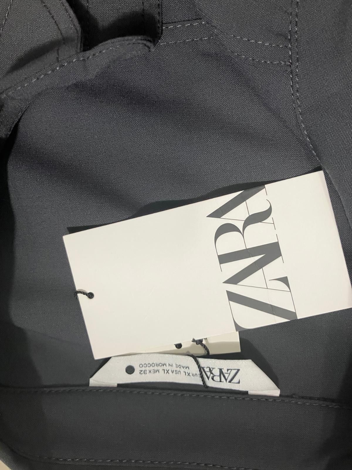 Zara ZARA Gray Wrap-Style Long Sleeve Shirt Size M / US 6-8 / IT 42-44 - 7 Thumbnail